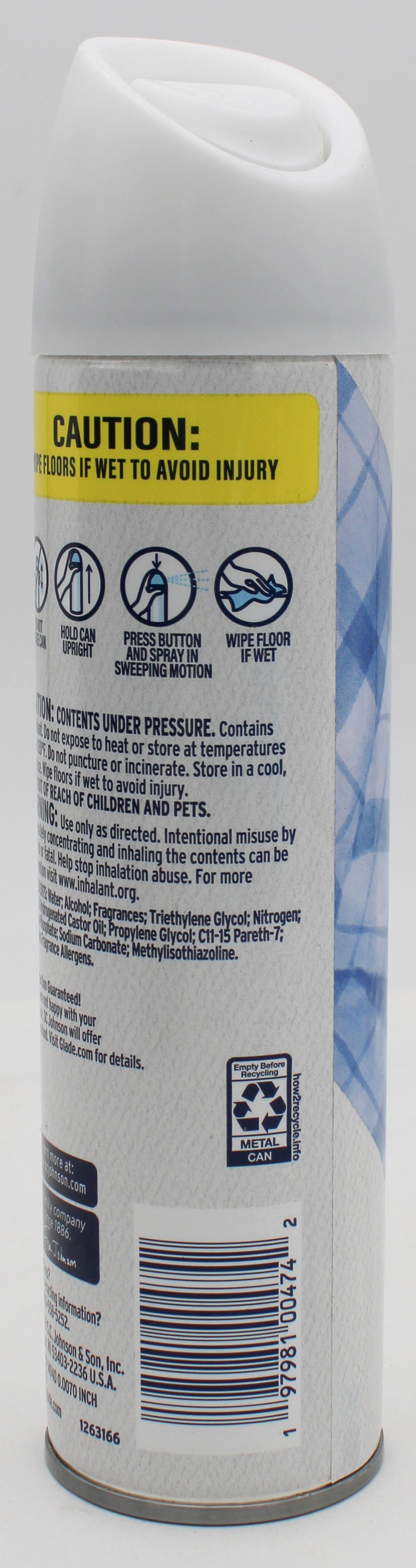 SP GLADE AIR FRESHENER  7.30oz CLEAN LINEN