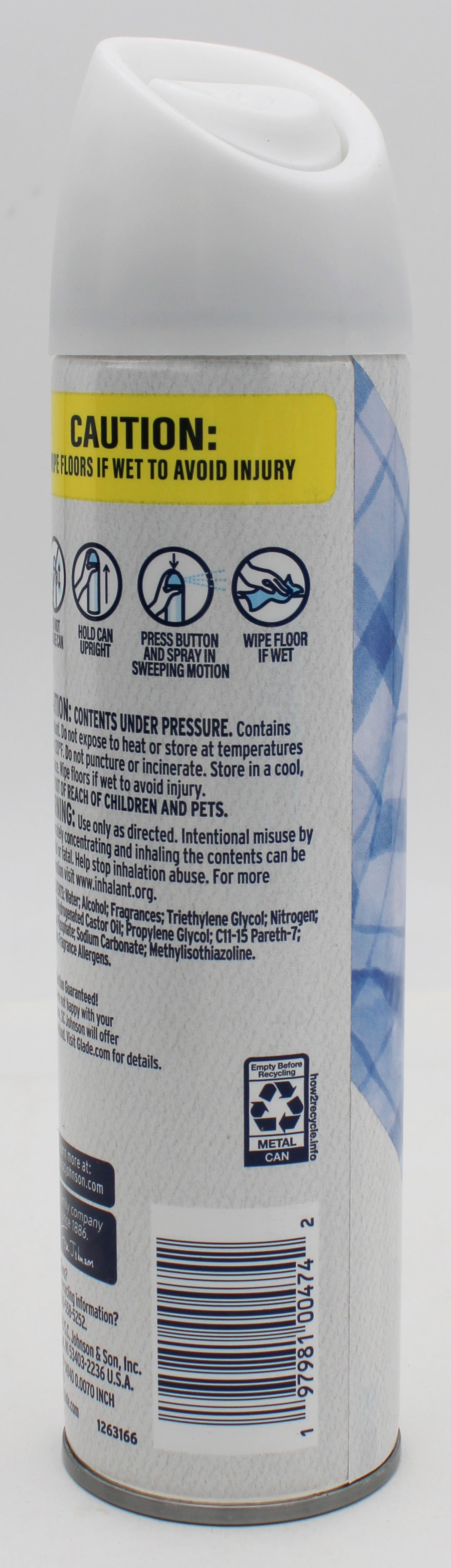 SP GLADE AIR FRESHENER  7.30oz CLEAN LINEN