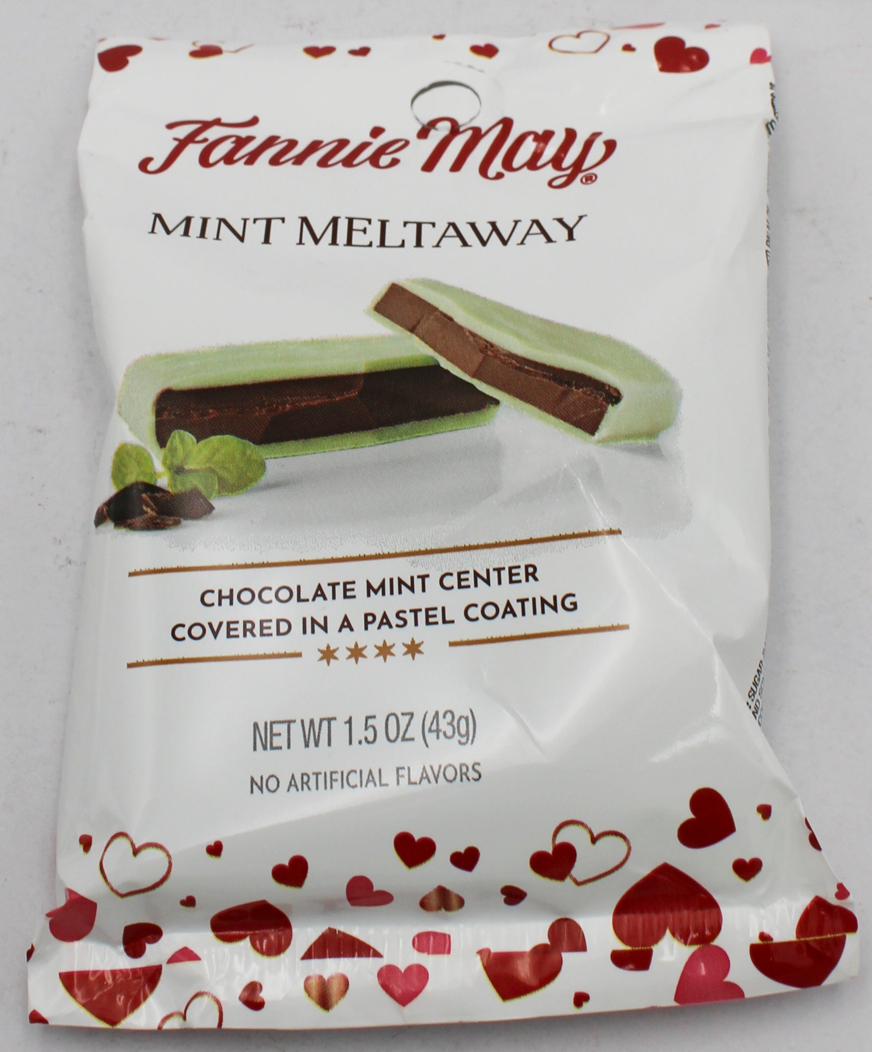 FANNIE MAY MINT MELTAWAY SINGLE SERVE 1.5 Oz BB 7/9/26