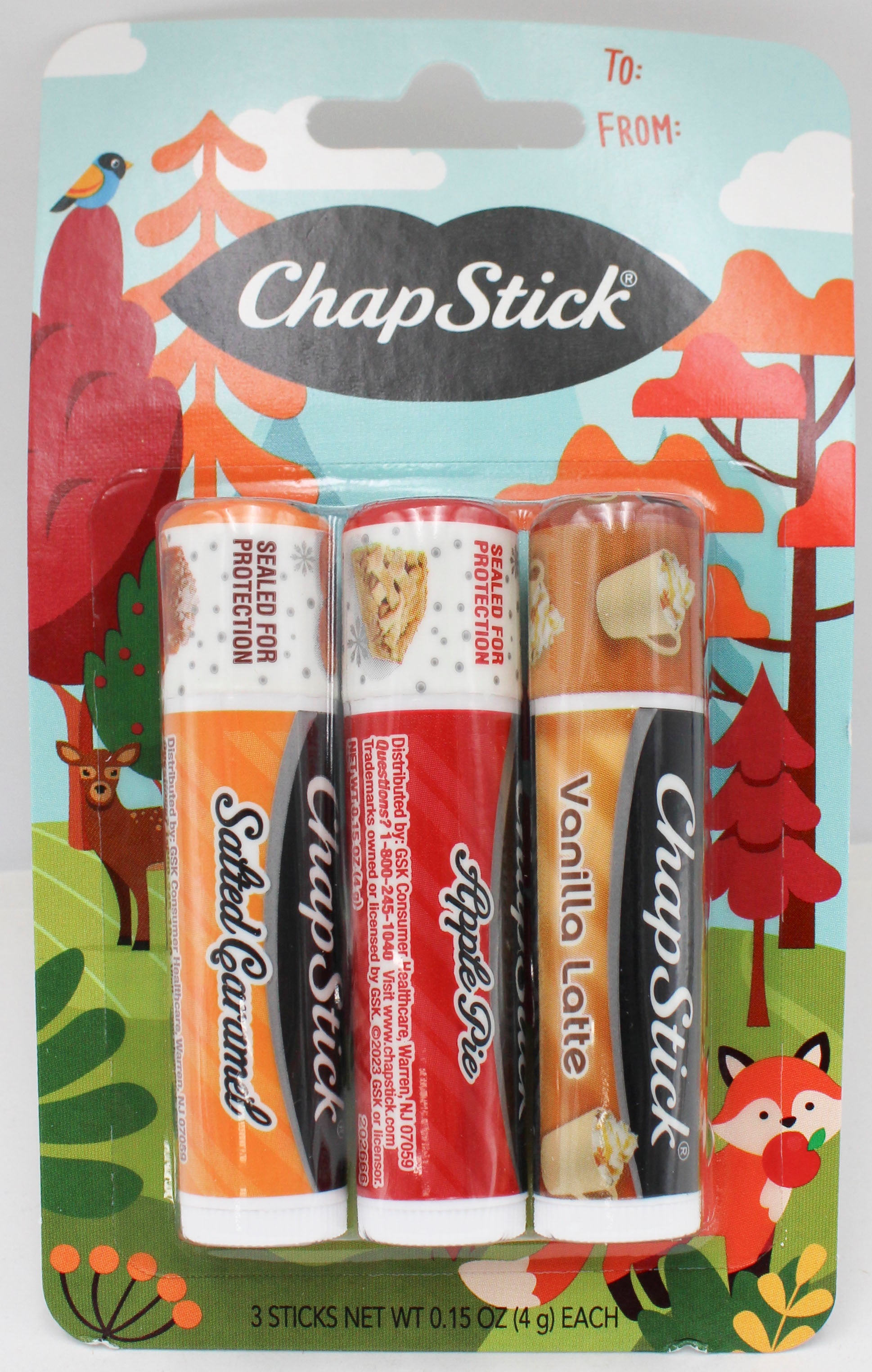 CHAPSTICK 3CT FALL FAVORITES .45oz exp 5/31/2027