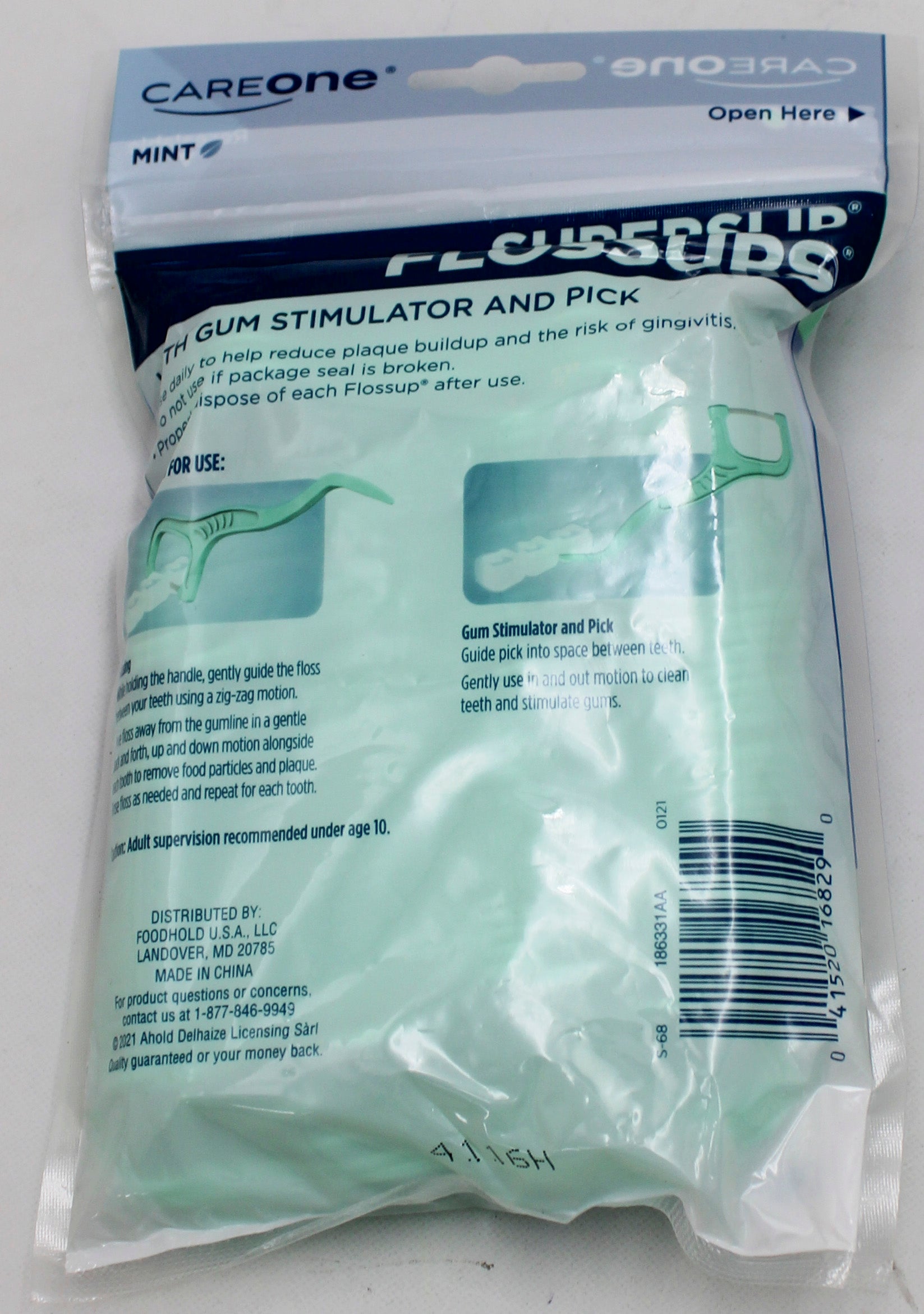 CAREONE SUPERSLIP CURVY MINT FLOSSERS - 150CT NI