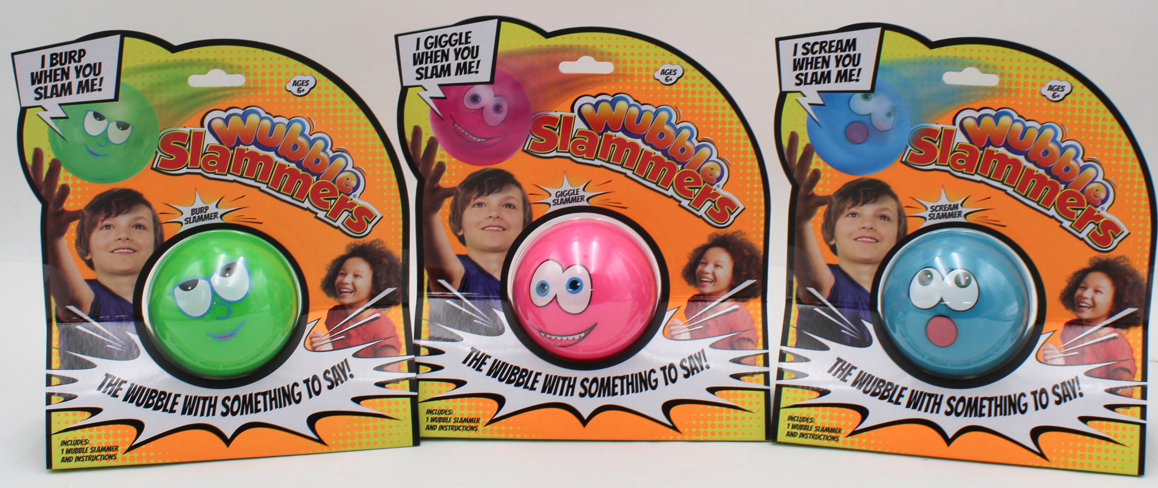 WUBBLR SLAMMERS 3"ASSTORTED -BURP