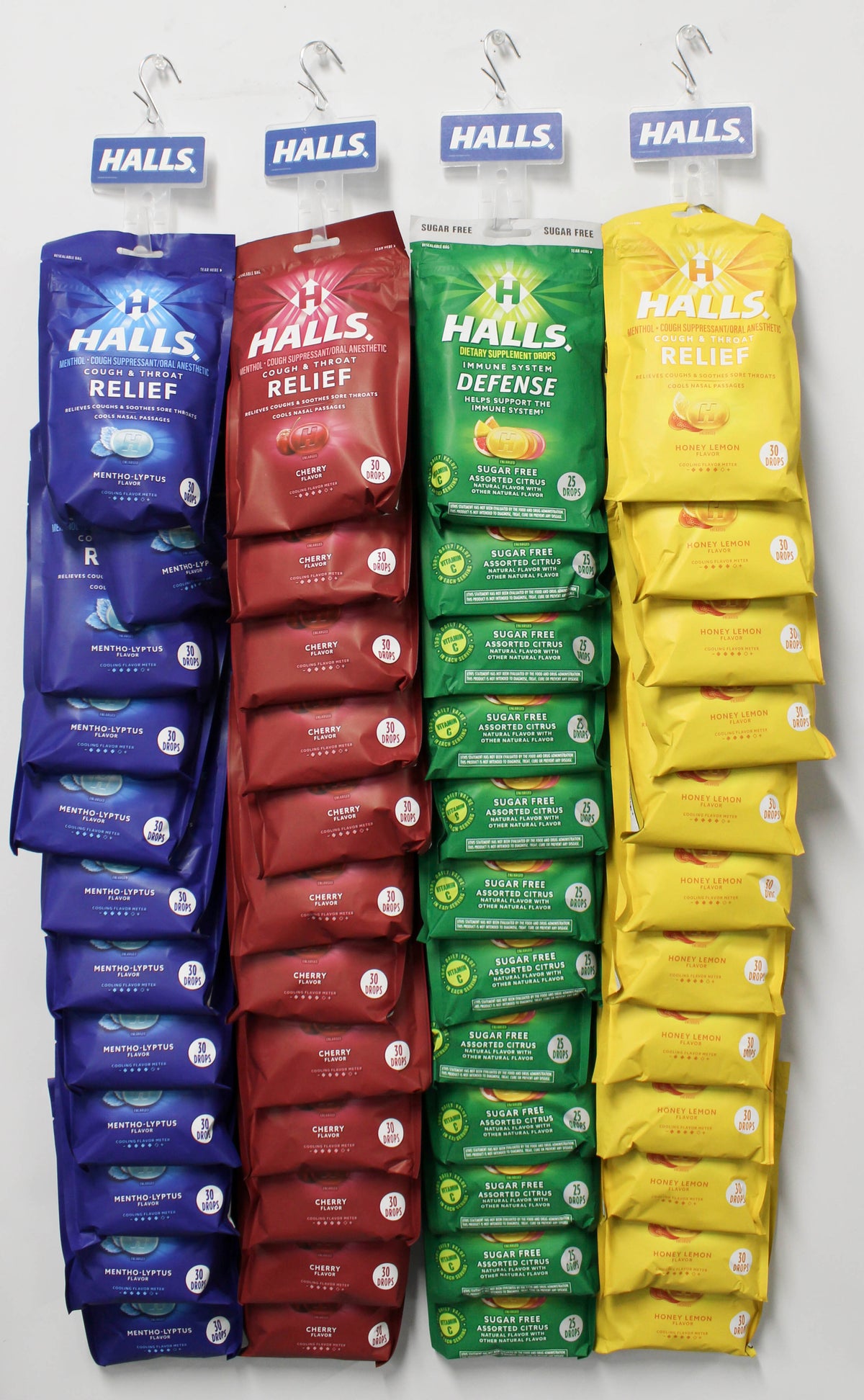 HALLS BASE/DEF CLIP STRIP 48CT  BB 5/10/27