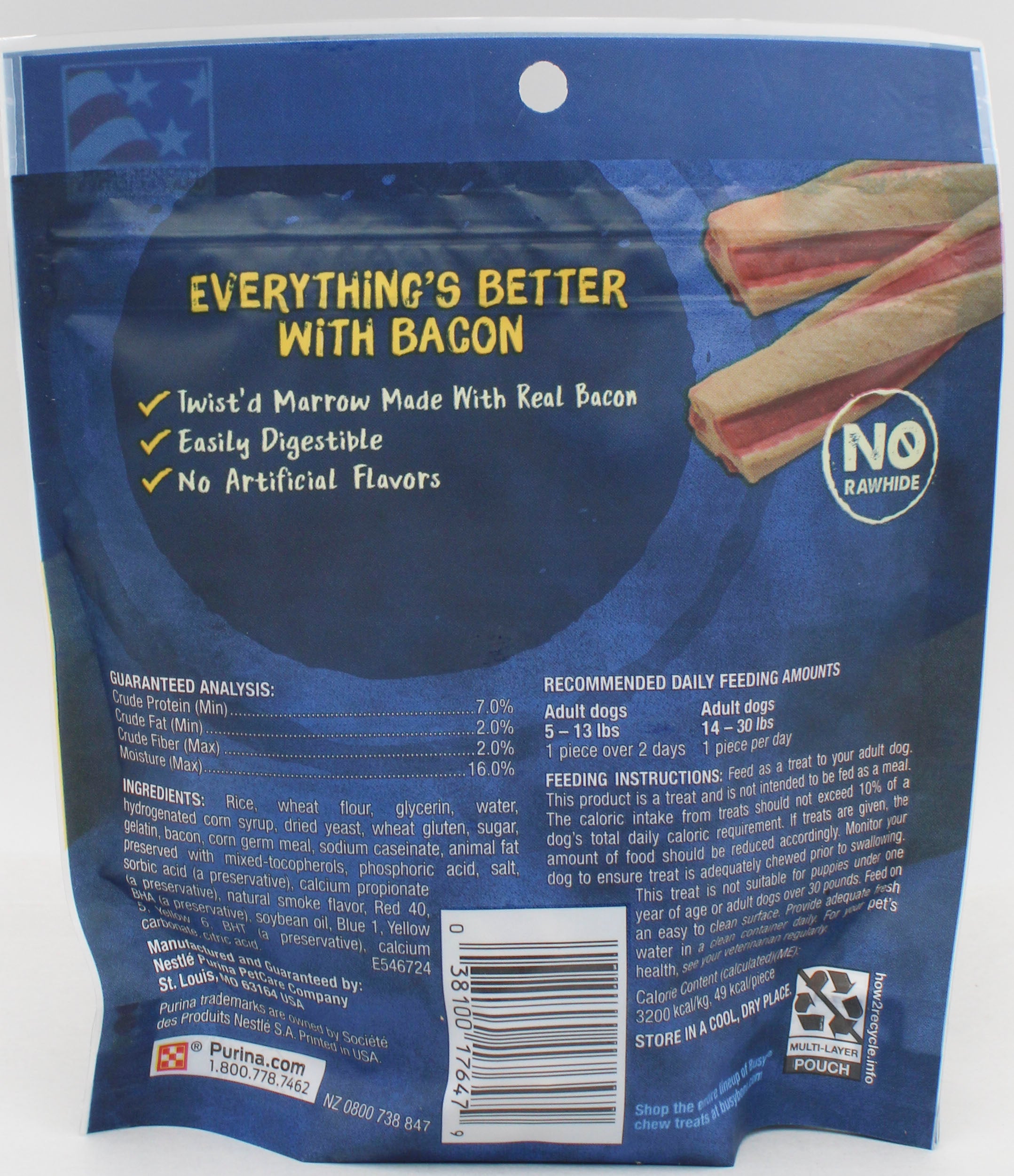 PURINA BUSY BONE W/BEGGIN' TWIST'D TINY DOG TREATS 10CT 5.3oz BB 12.31.26 NI