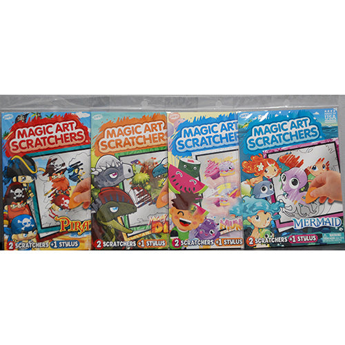 SAVVI MAGIC ART SCRATCHERS
(Munchies, Pirates, Mermaids & Dinos)