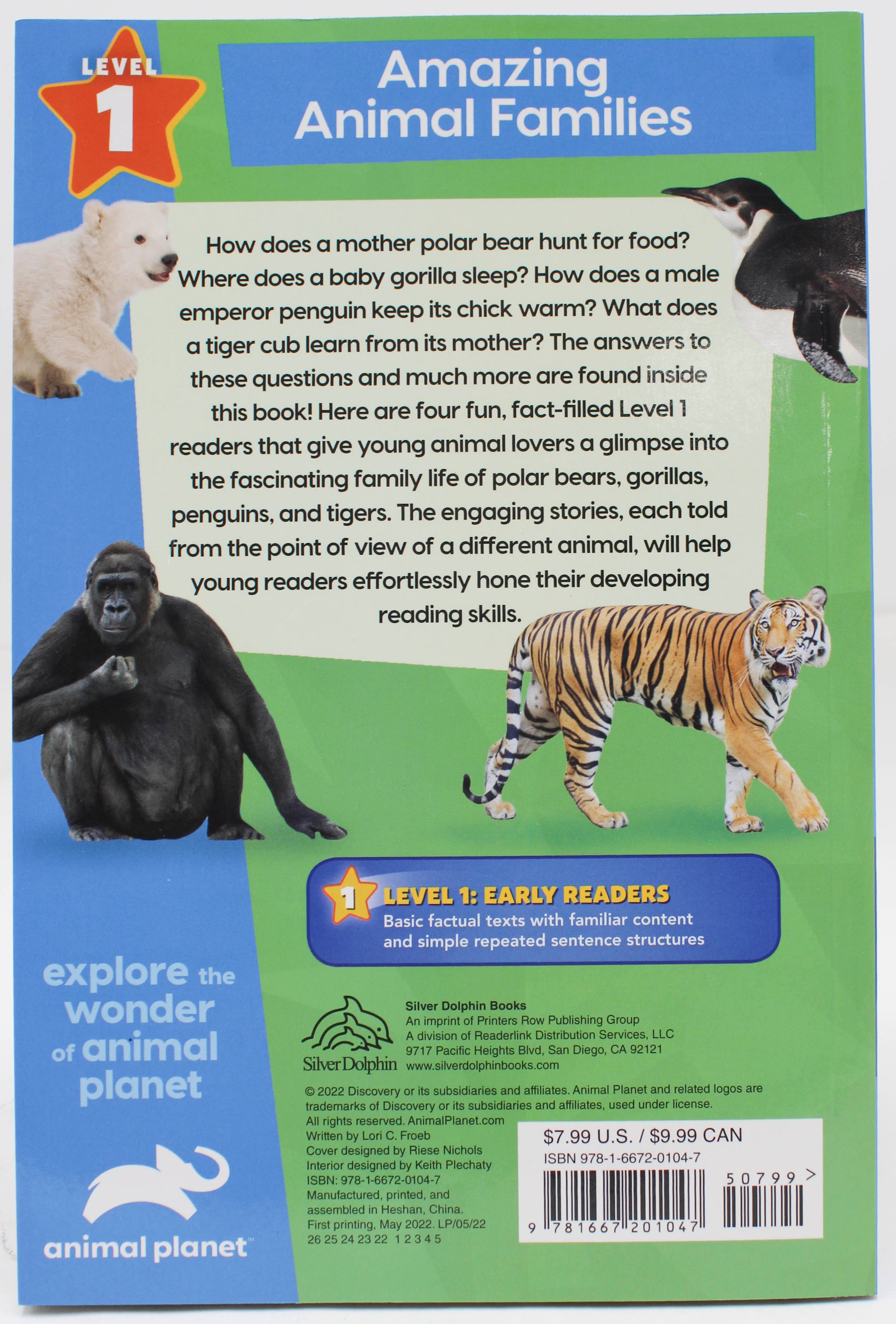 ANIMAL PLANET LEVEL 1 PAPERBACK BINDUP ANIMAL FAMILIES 132pg