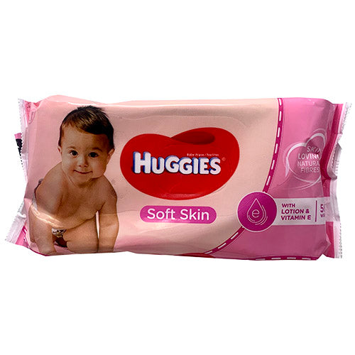 HUGGIES BABY WIPES 56CT(5/22)VIT.E