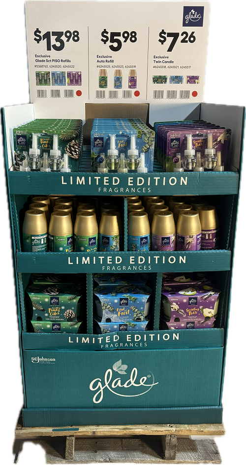 GLADE HOLIDAY MIXED QUARTER PALLET