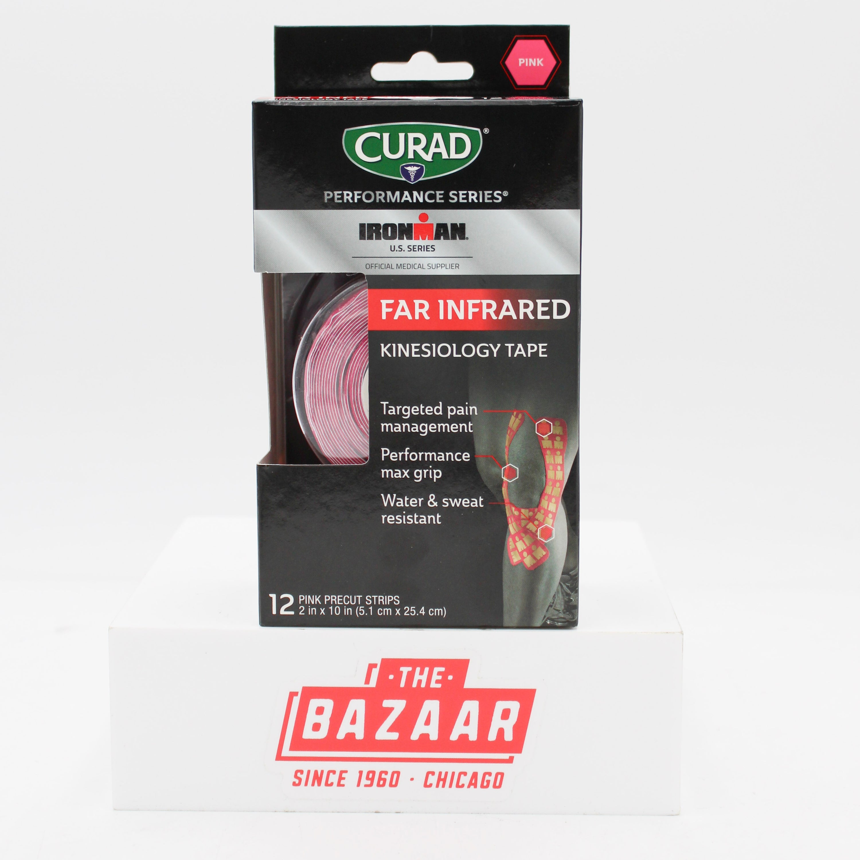 CURAD KINESIOLOGY INFRARED TAPE PINK 2x10in 12ct BB1/2024 NI