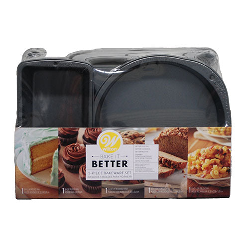 WILTON BAKE IT BETTER 5PC BAKEWARE SET