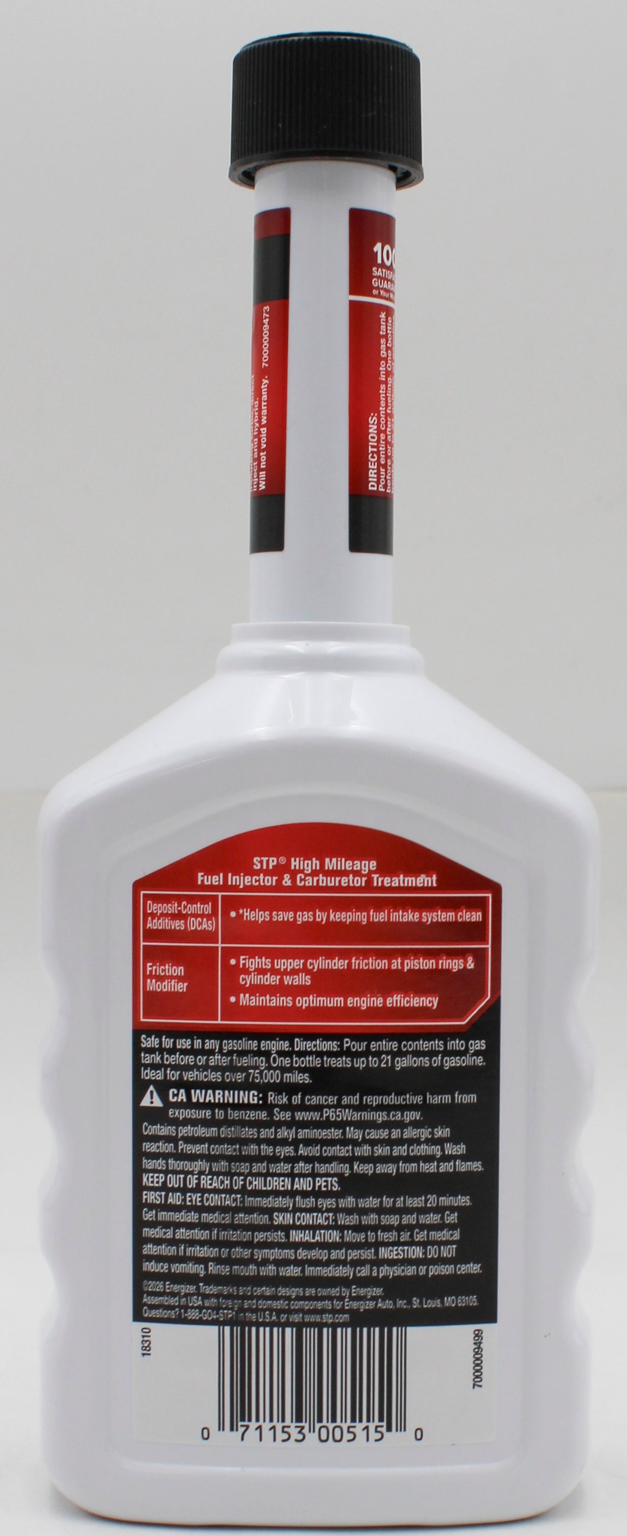 STP FUEL INJECTOR & CARBURETOR CLEANER 12 Oz.