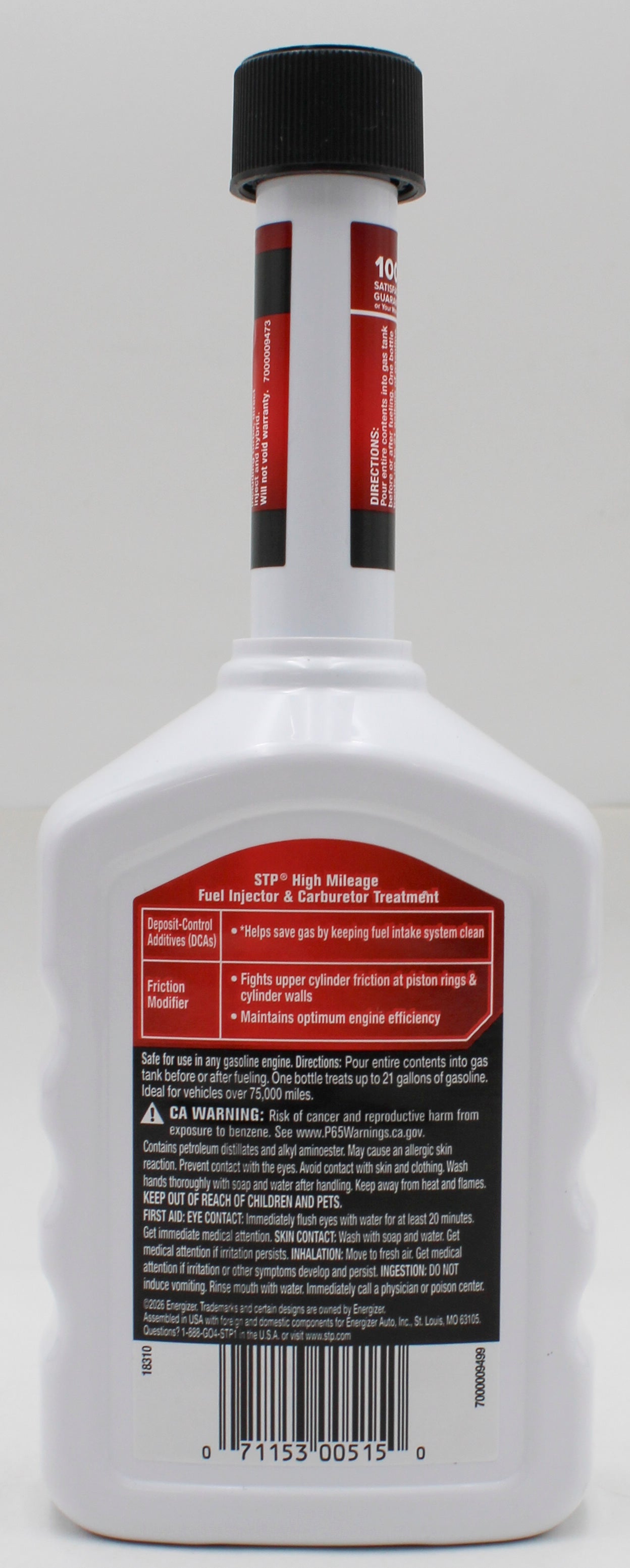 STP FUEL INJECTOR & CARBURETOR CLEANER 12 Oz.