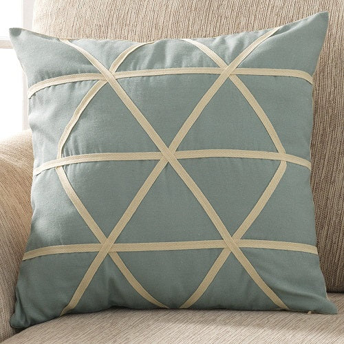 TEAL RAY OF LIGHT 18" PILLOW COVER