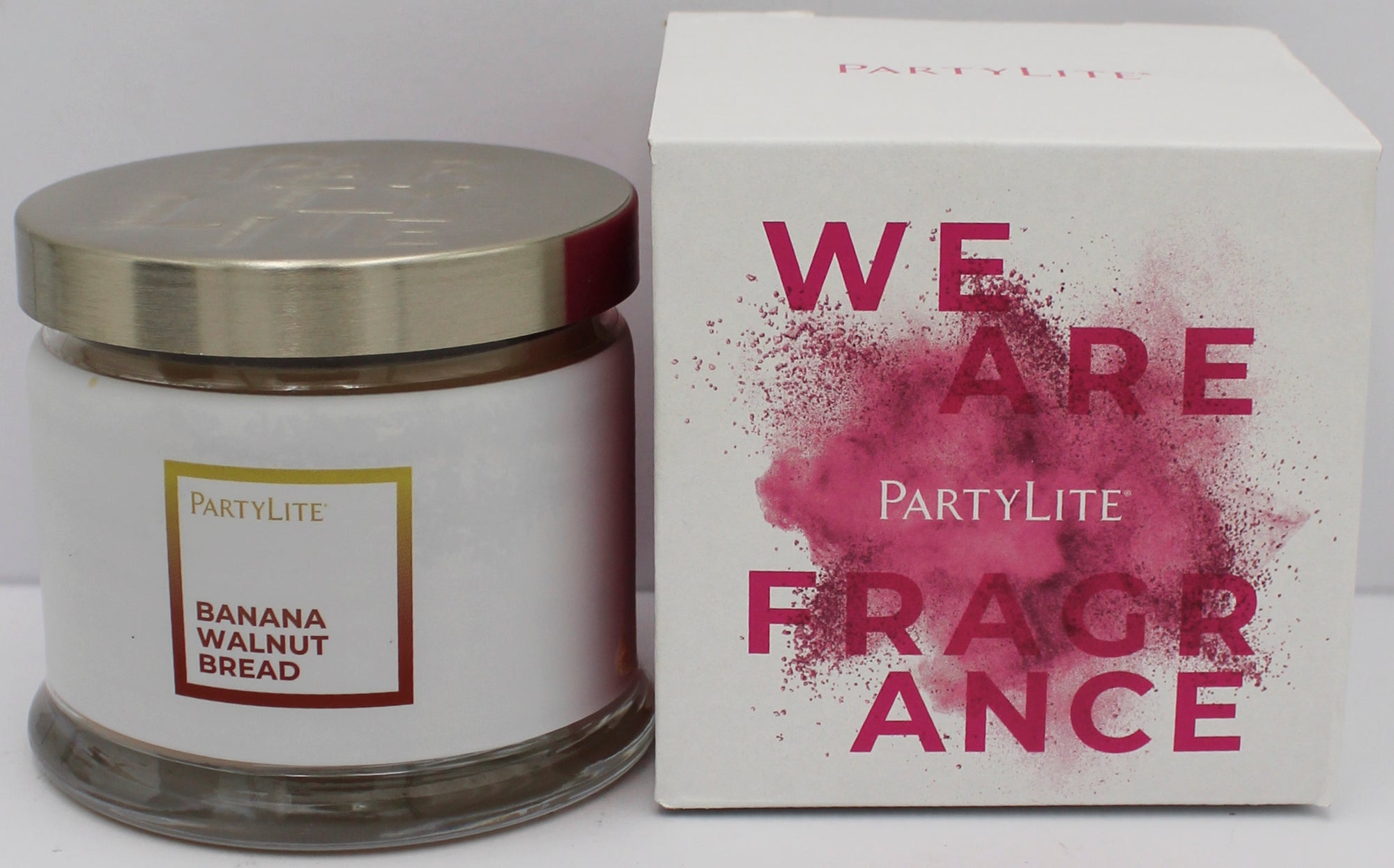 PARTYLITE BANANA WALNUT BREAD 3-WICK JAR CANDLE 13.2oz