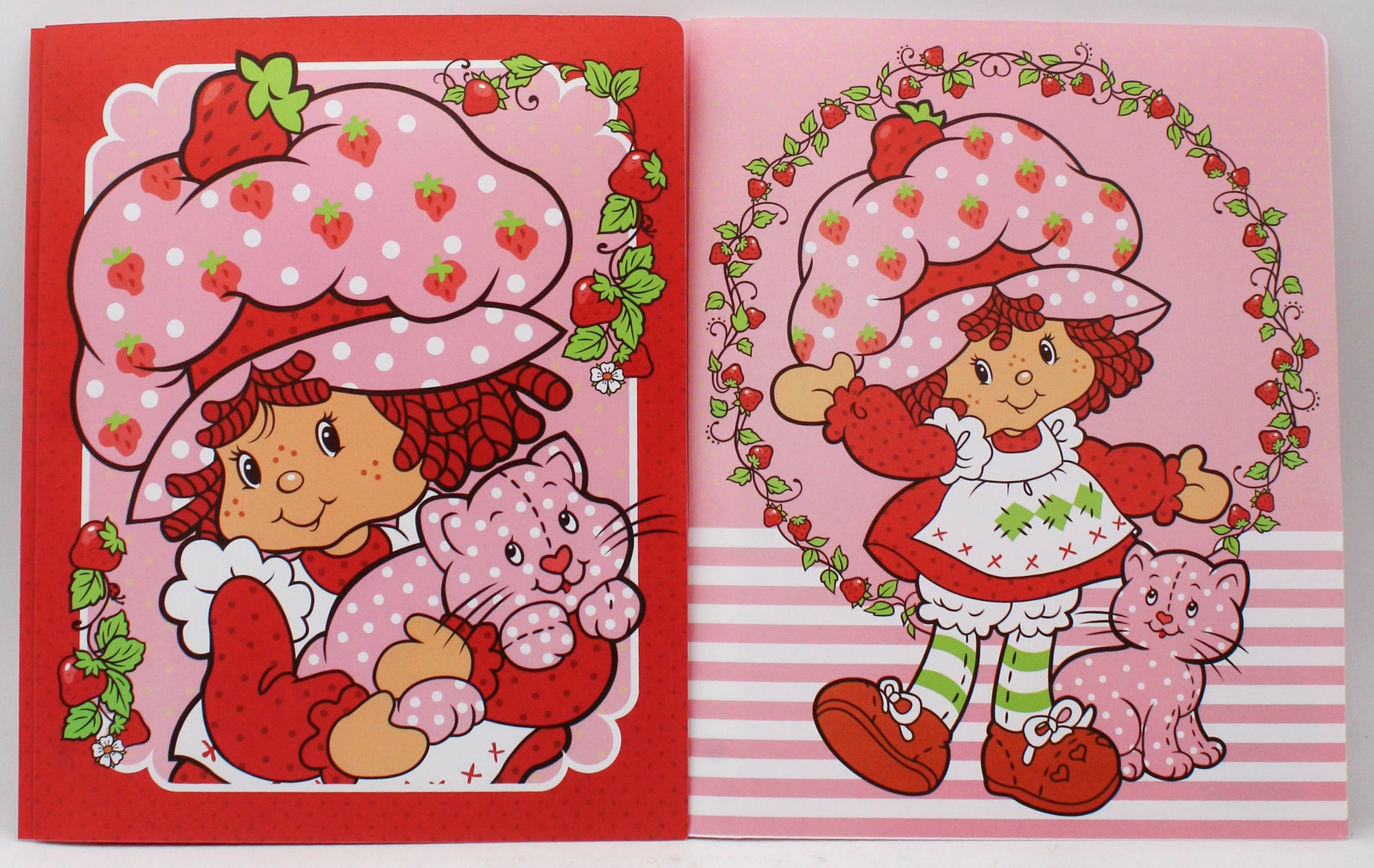 STRAWBERRY SHORTCAKE 2 POCKET POLY PORTFOLIO