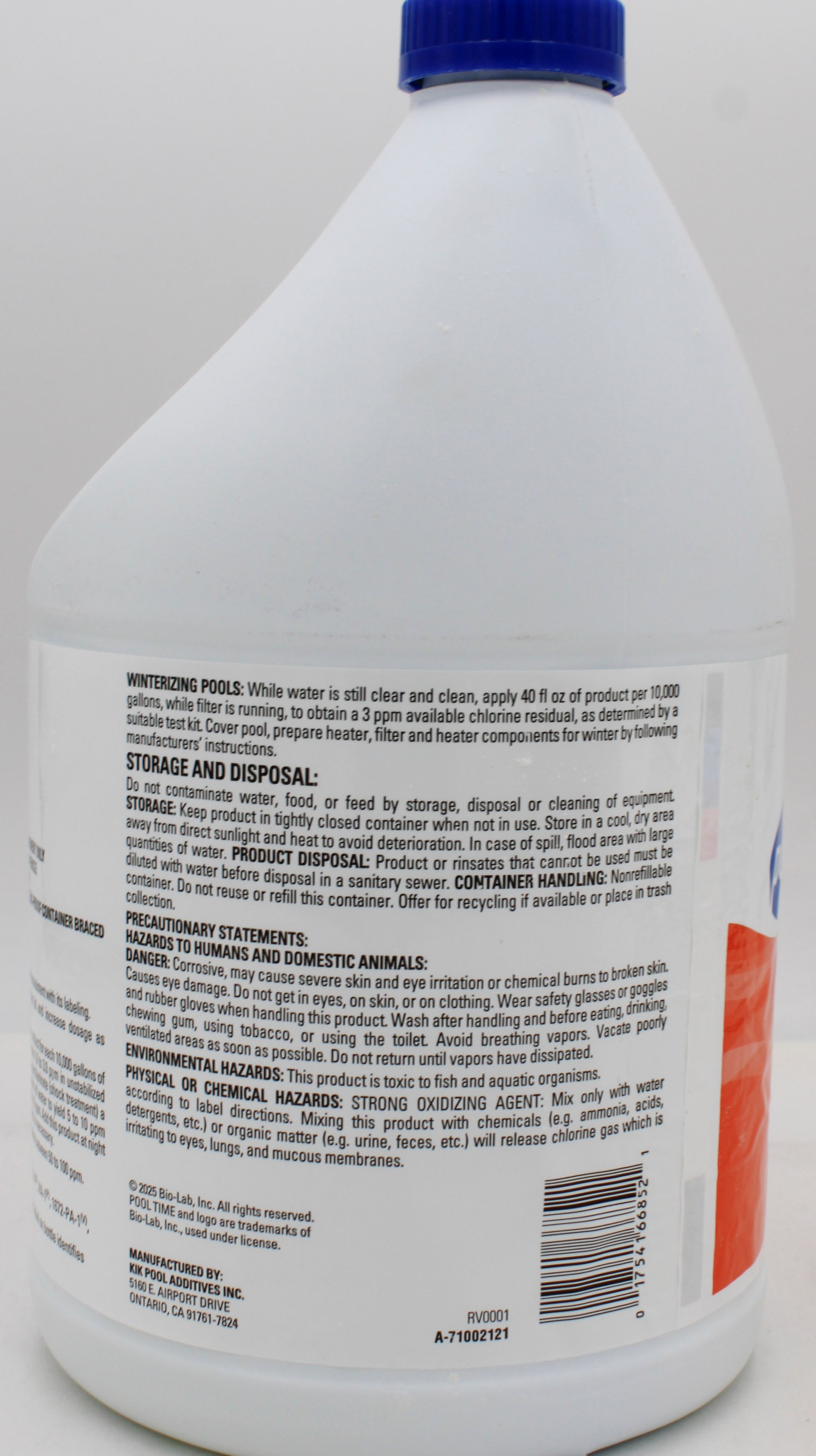 CHLORINATING LIQUID  SHOCK TREATMENT 1 GALLON