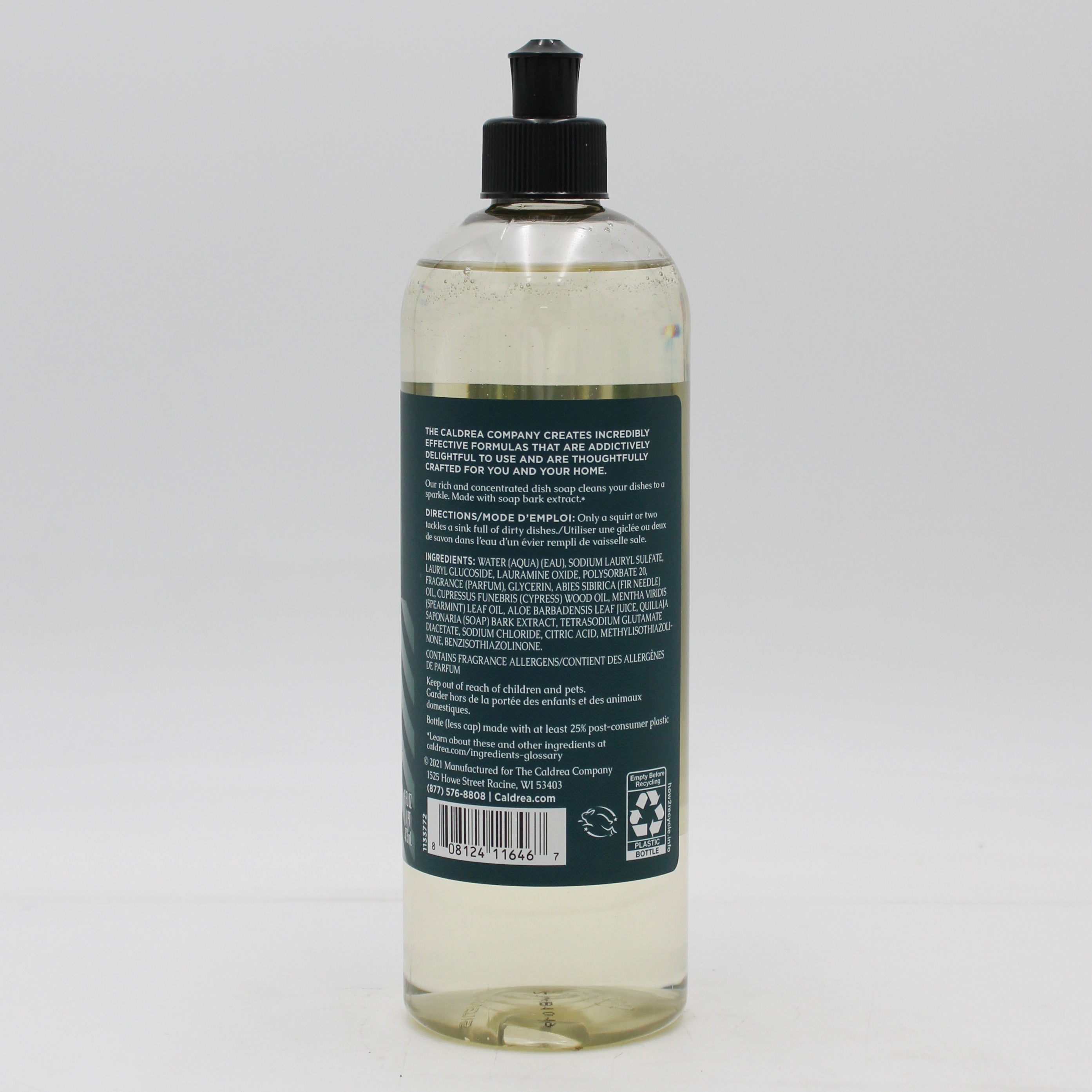 CALDREA DISH SOAP JUNIPER LAUREL MINT 16oz US