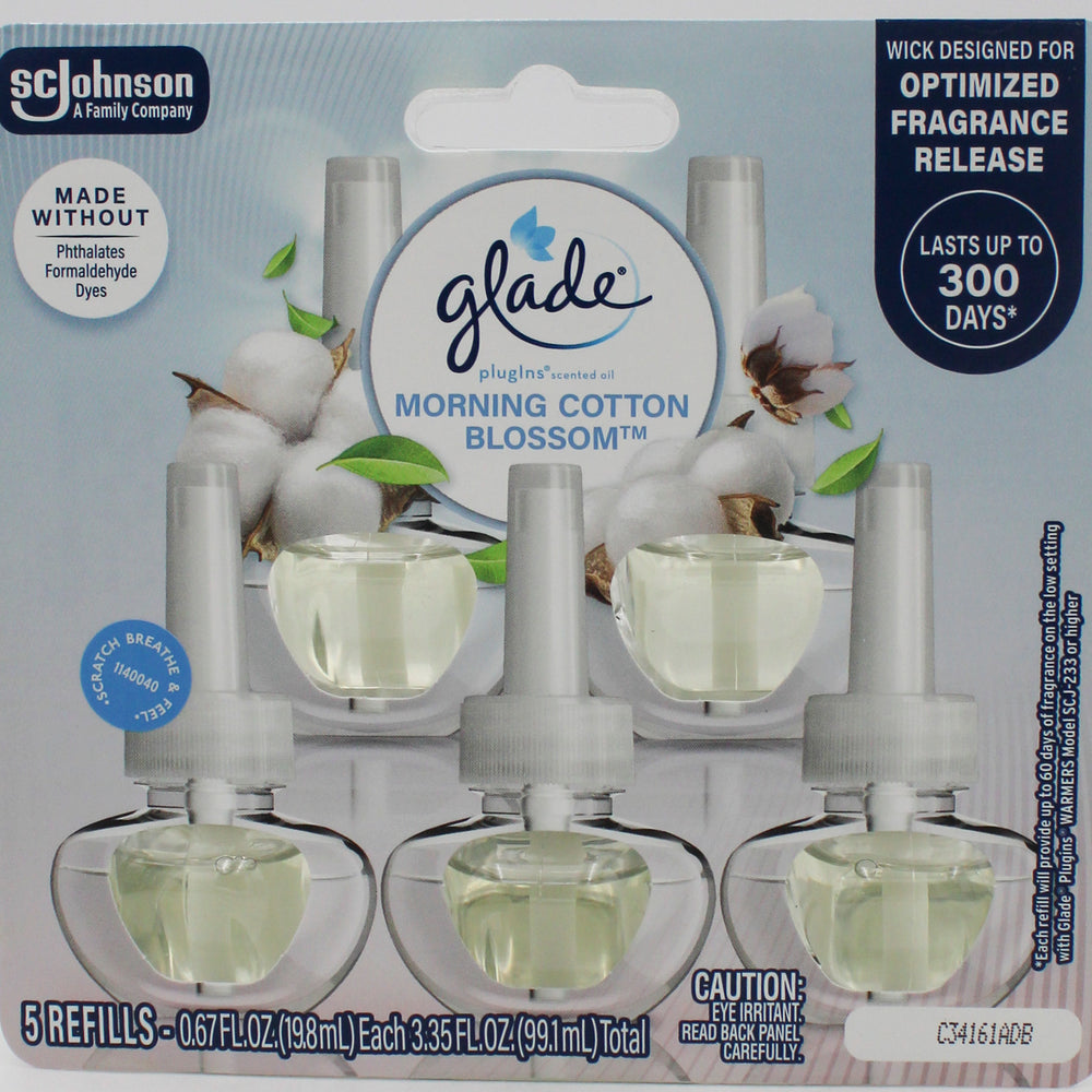 GLADE PLUGINS SCENTED OIL MORNING COTTON BLOSSOM 5ct 0.67floz US