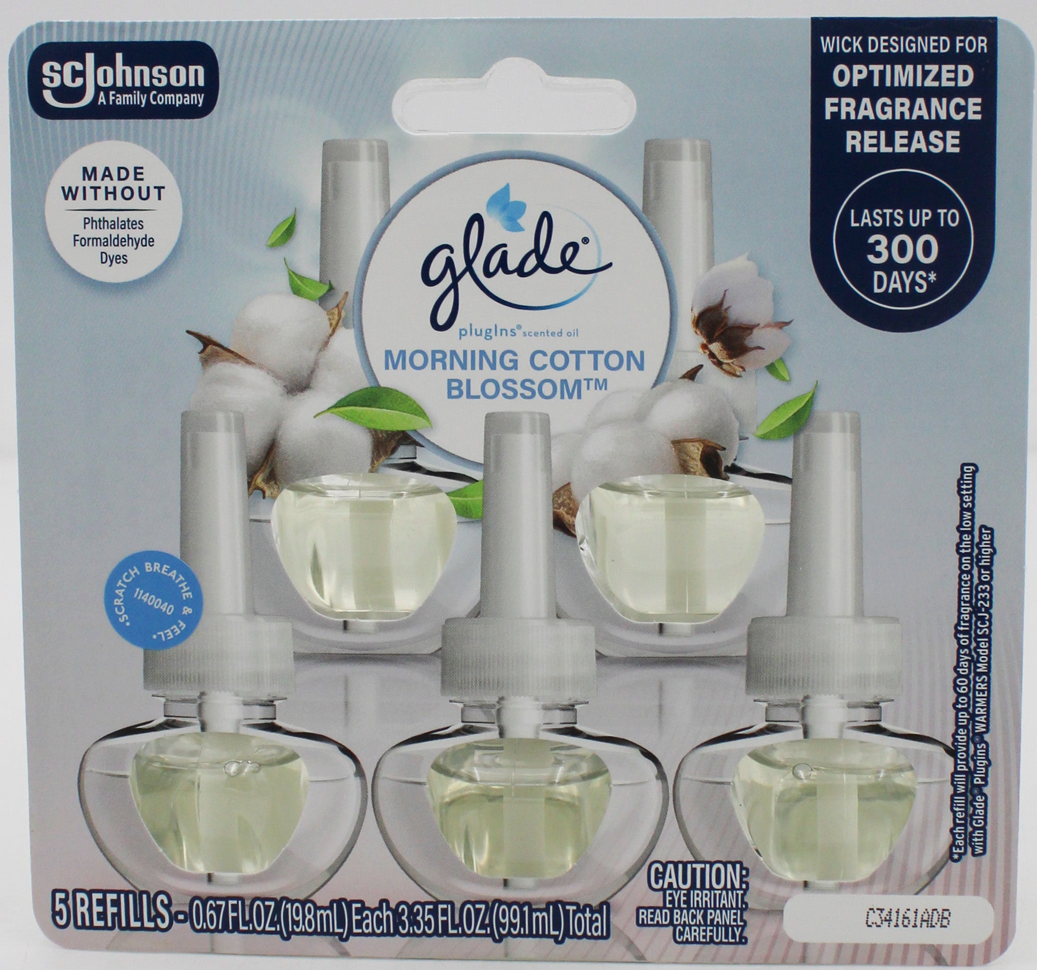 GLADE PLUGINS SCENTED OIL MORNING COTTON BLOSSOM 5ct 0.67floz US