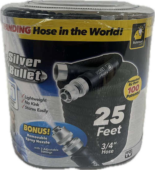 SP ASTV SILVER BULLET POCKET HOSE 25 FEET NI