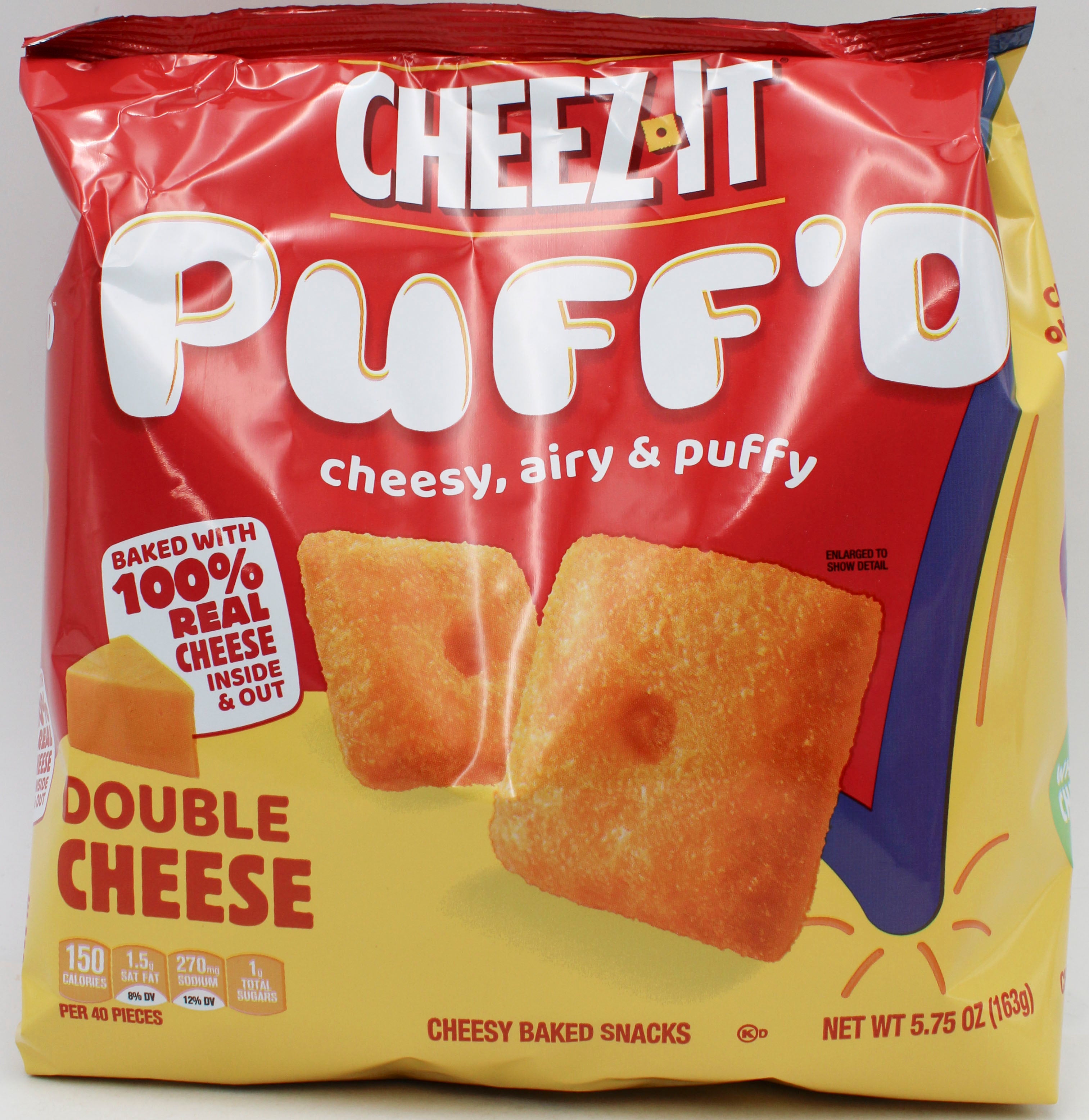 CHEEZ-IT PUFF'D DOUBLE CHEESE CRACKER 5.75 Oz NI BB 10/20/26