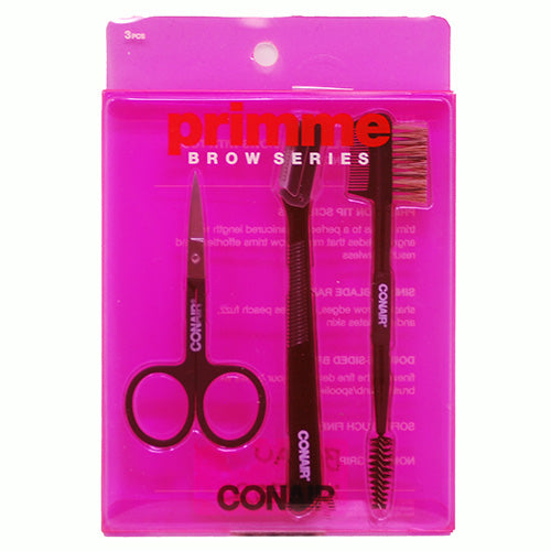 CONAIR PRIMME EYE BROW GROOMING KIT 3PC-NI