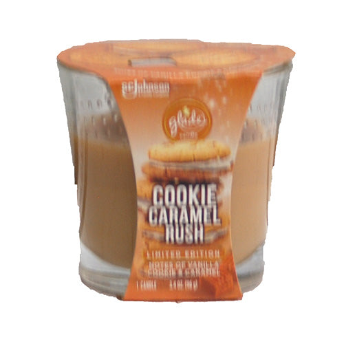 GLADE CANDLE 3.4OZ-COOKIE CARAMEL RUSH.