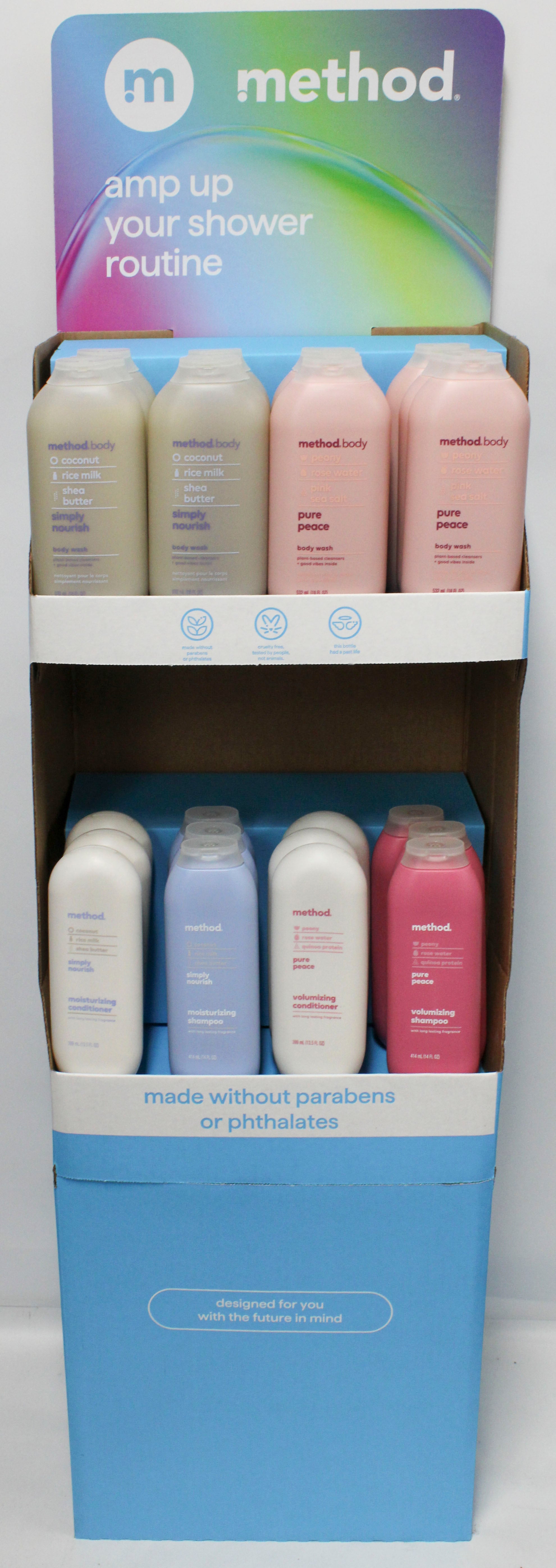 METHOD HAIR & BODY WASH MIXED FLOORSTAND