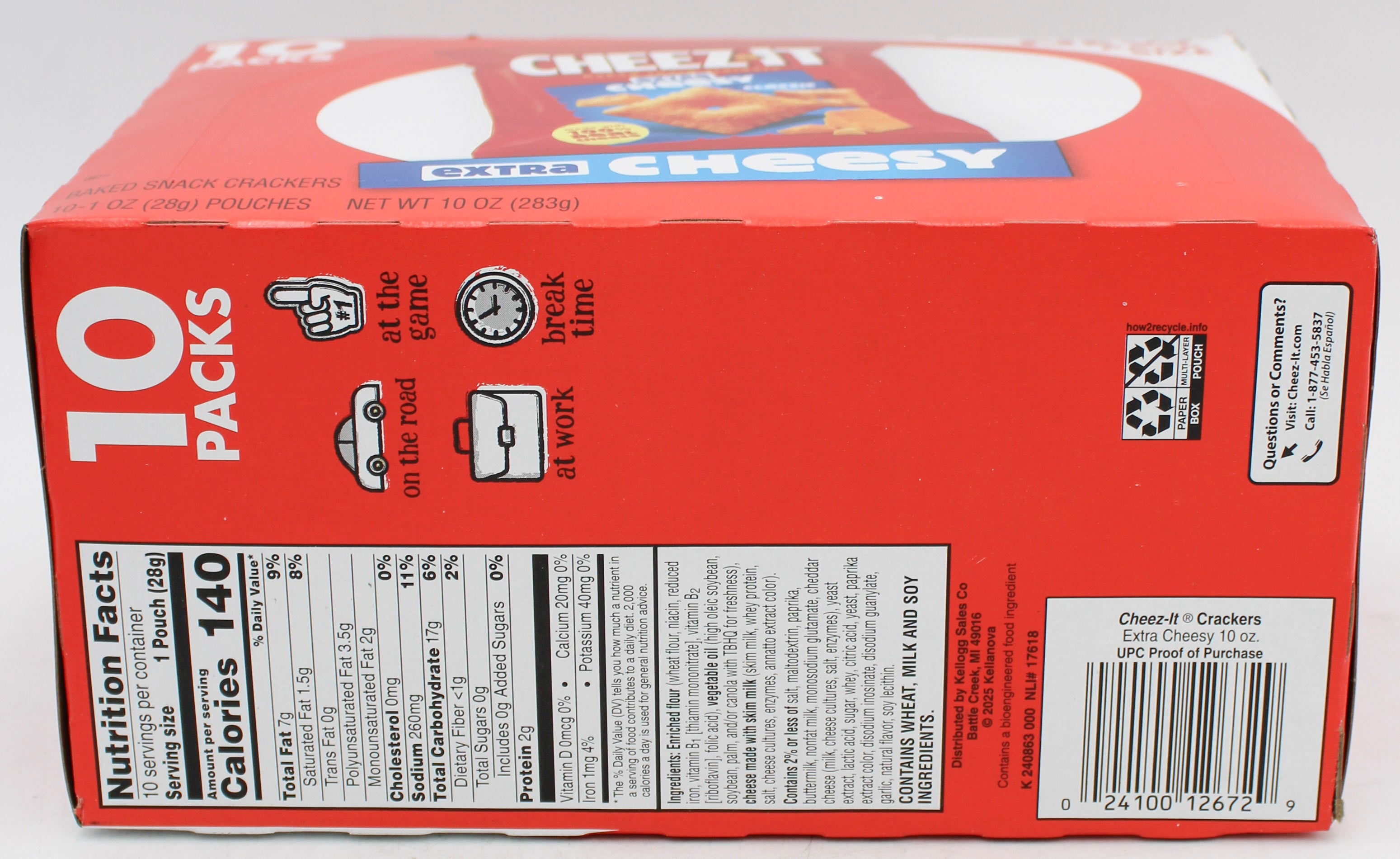 CHEEZ-IT EXTRA CHEESY  CADDY 10 Oz BB 5/11/26