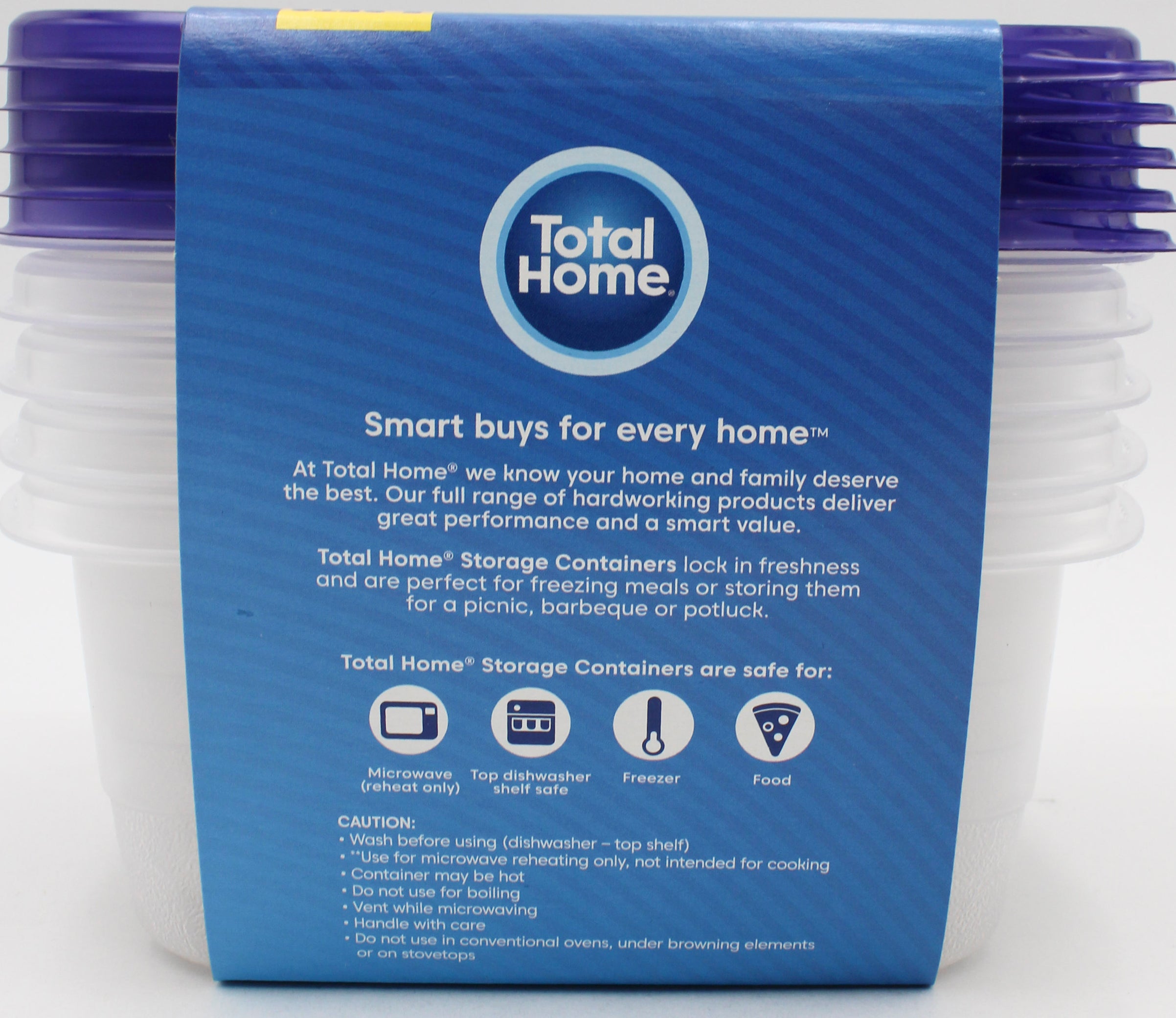 5CT TOTAL HOME 24OZ SOUP & SALAD STORAGE CONTAINERS NI