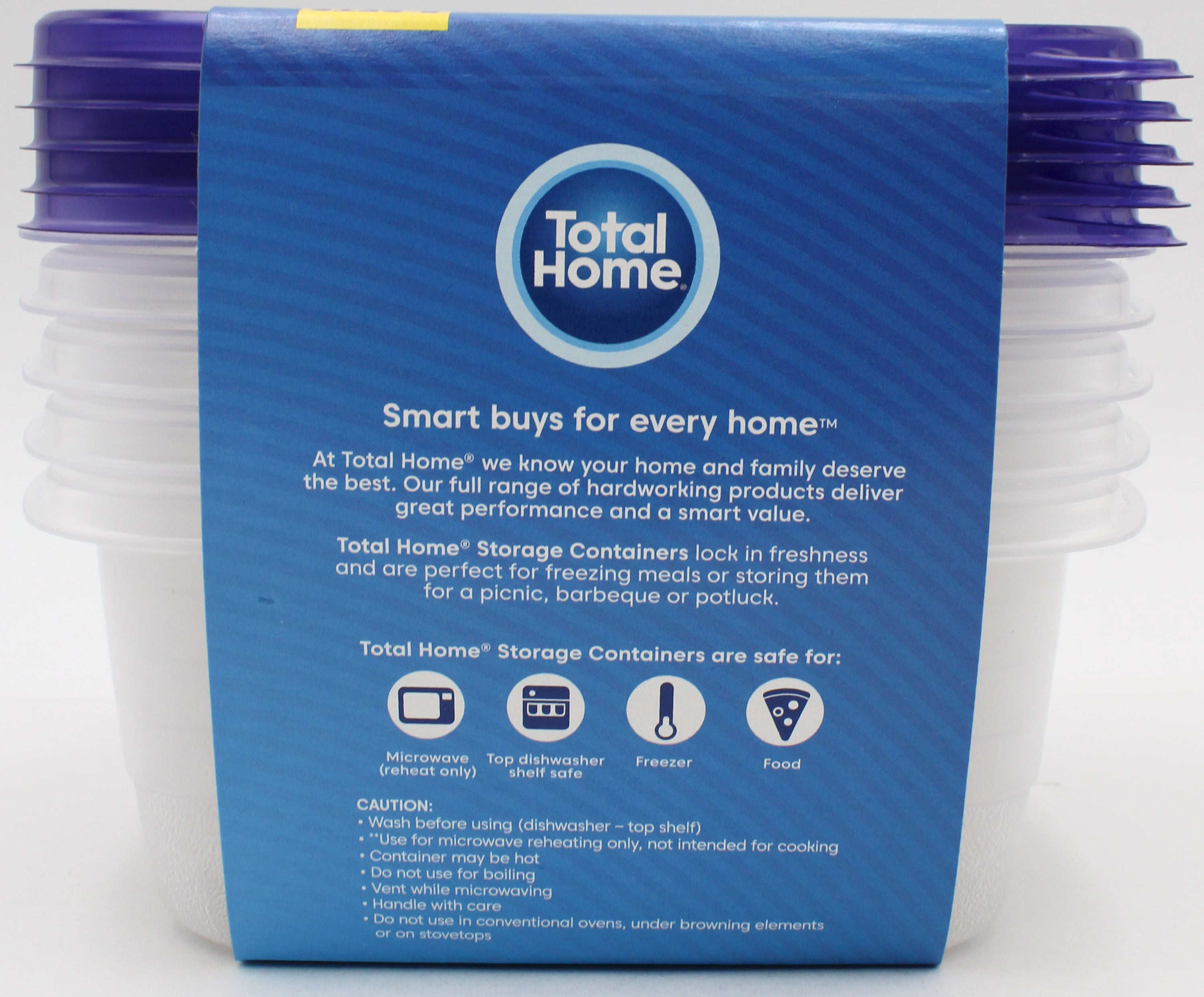 Total Home Soup & Salad Storage Containers 24oz 5ct
