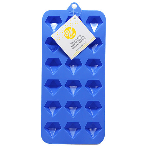 WILTON DIAMONDS SILICONE CANDY MOLD (18 CAVITY)