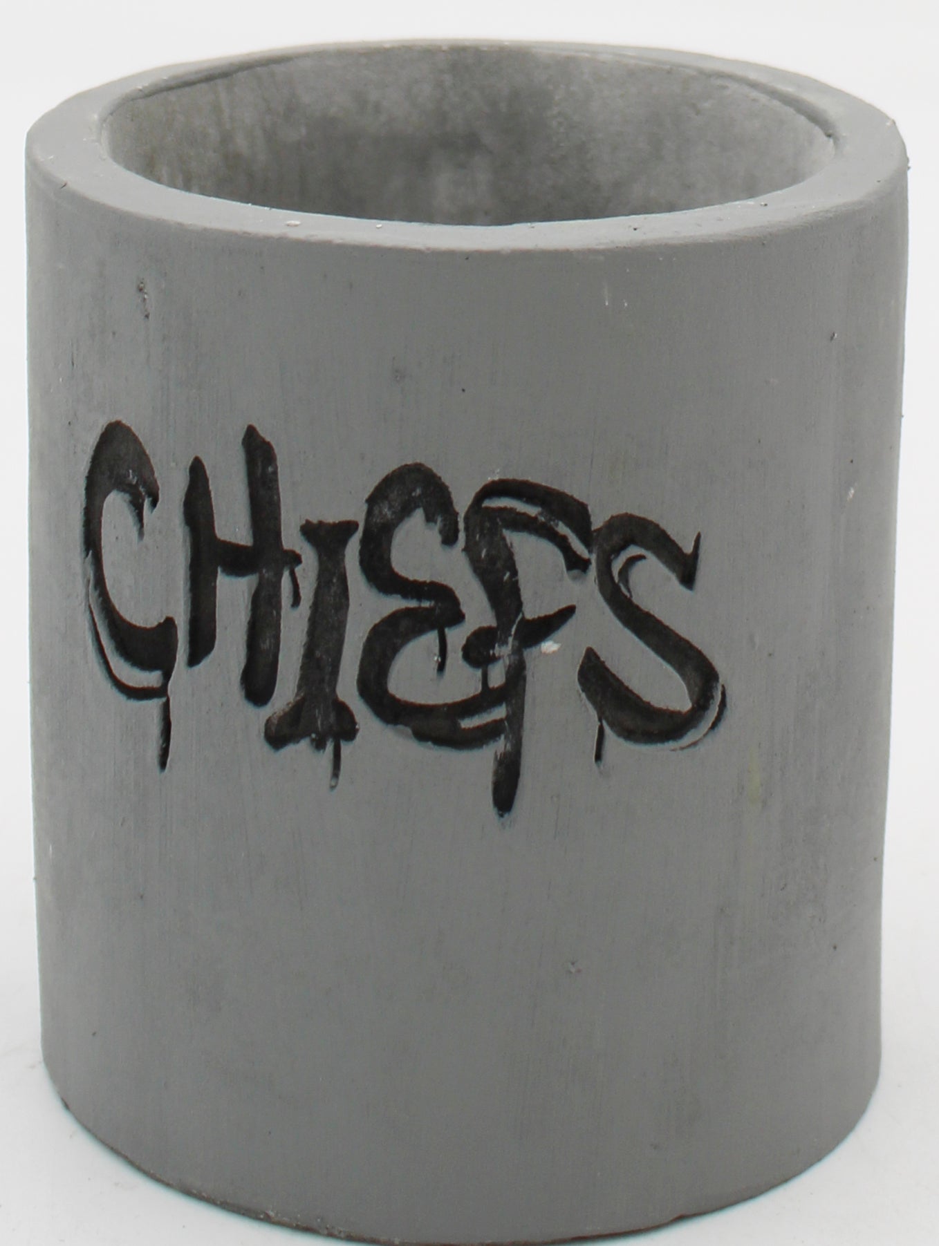 KANSAS CITY CHIEFS CEMENT PLANTER -4IN -EMPTY