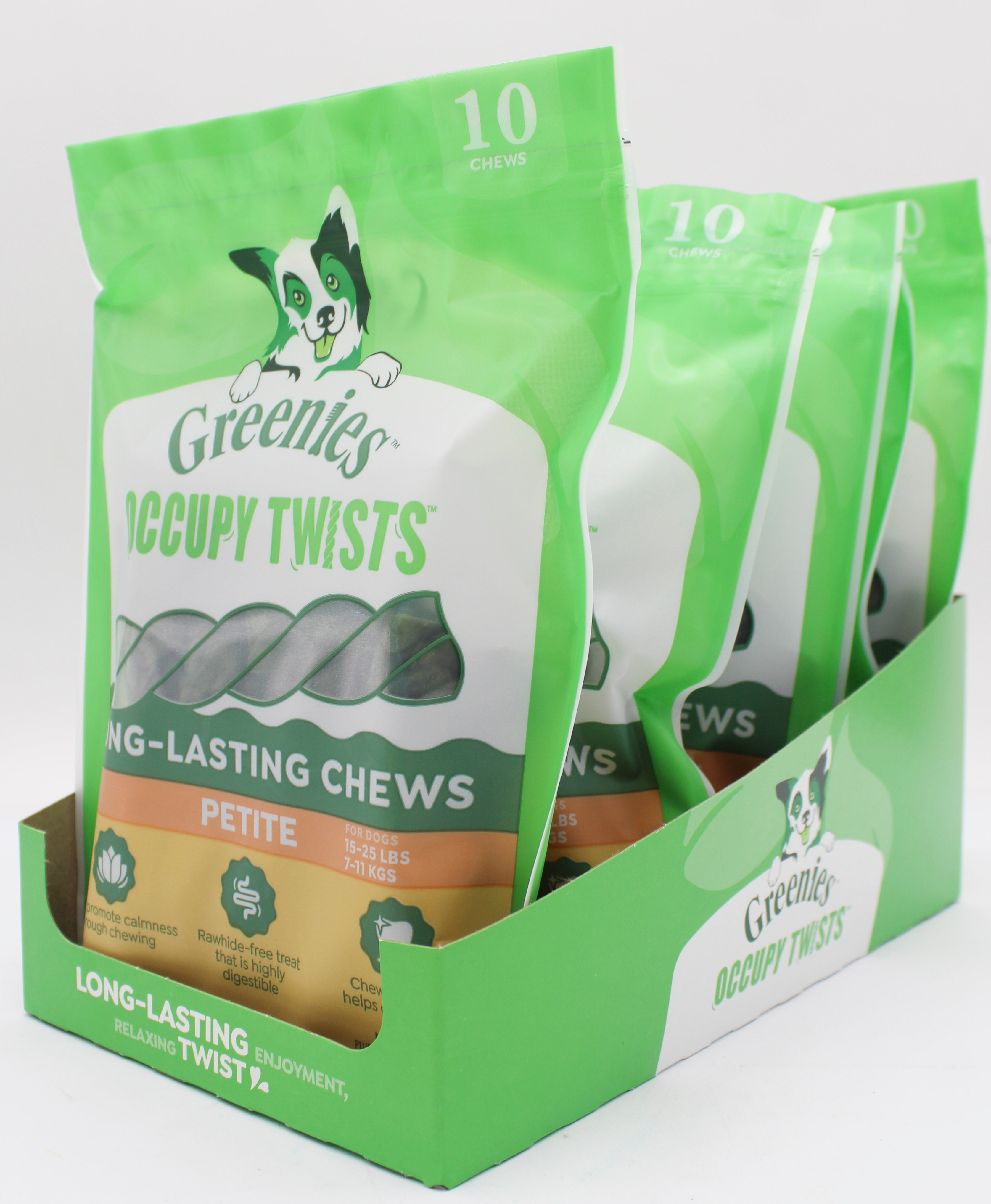 Greenies Occupy Twists Petite Chicken Dog Treats 22 x 8.75oz
