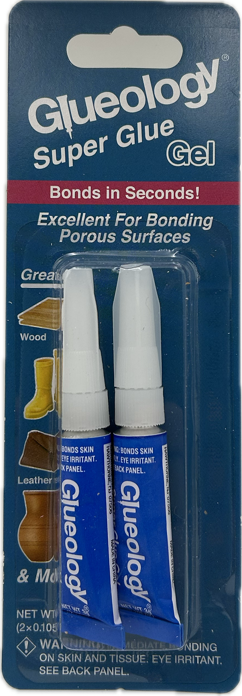 GLUEOLOGY SUPER GLUE POROUS SURFACE 2X3g