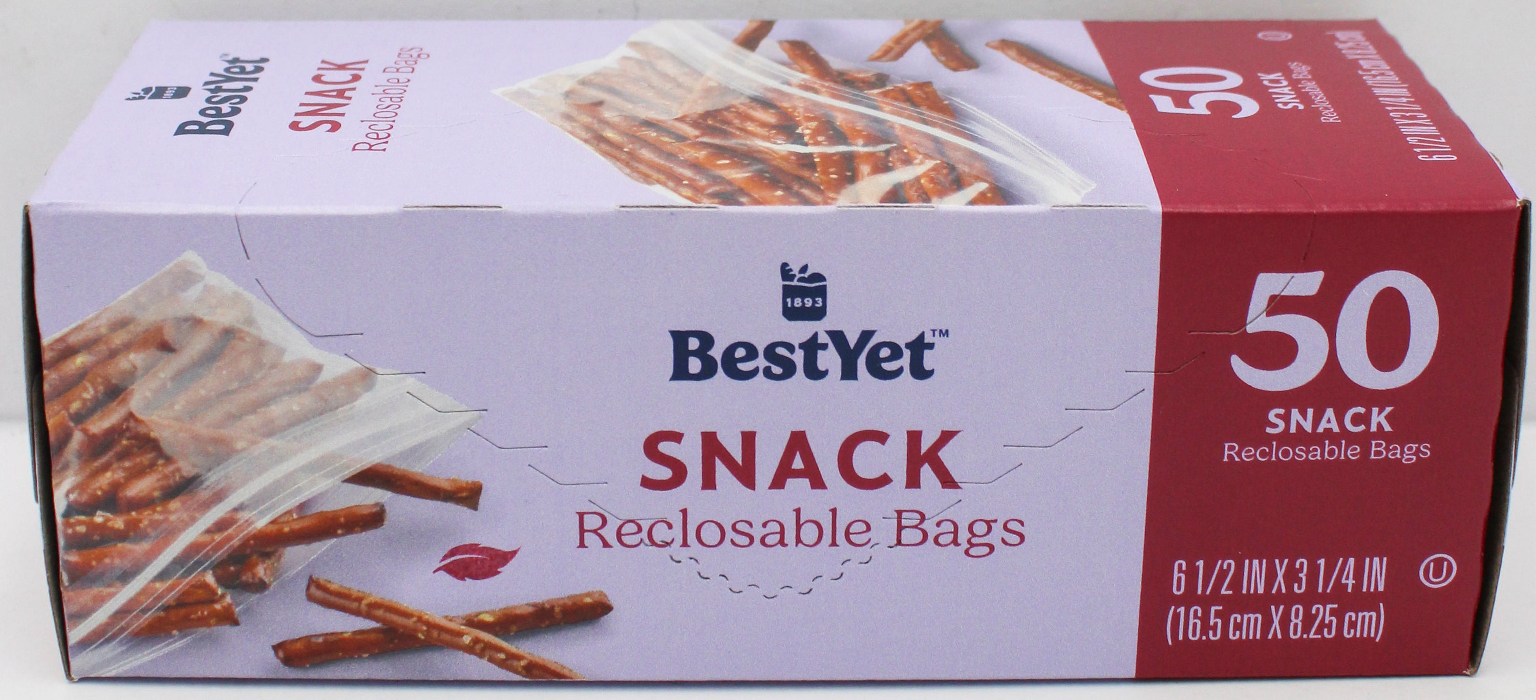 BEST YET 50 CT RECLOSABLE SNACK BAGS NI