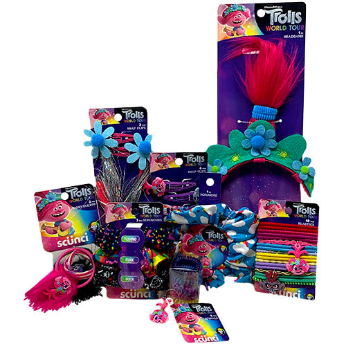 TROLLS HAIR ACCESSRIES-ASST DSPLY