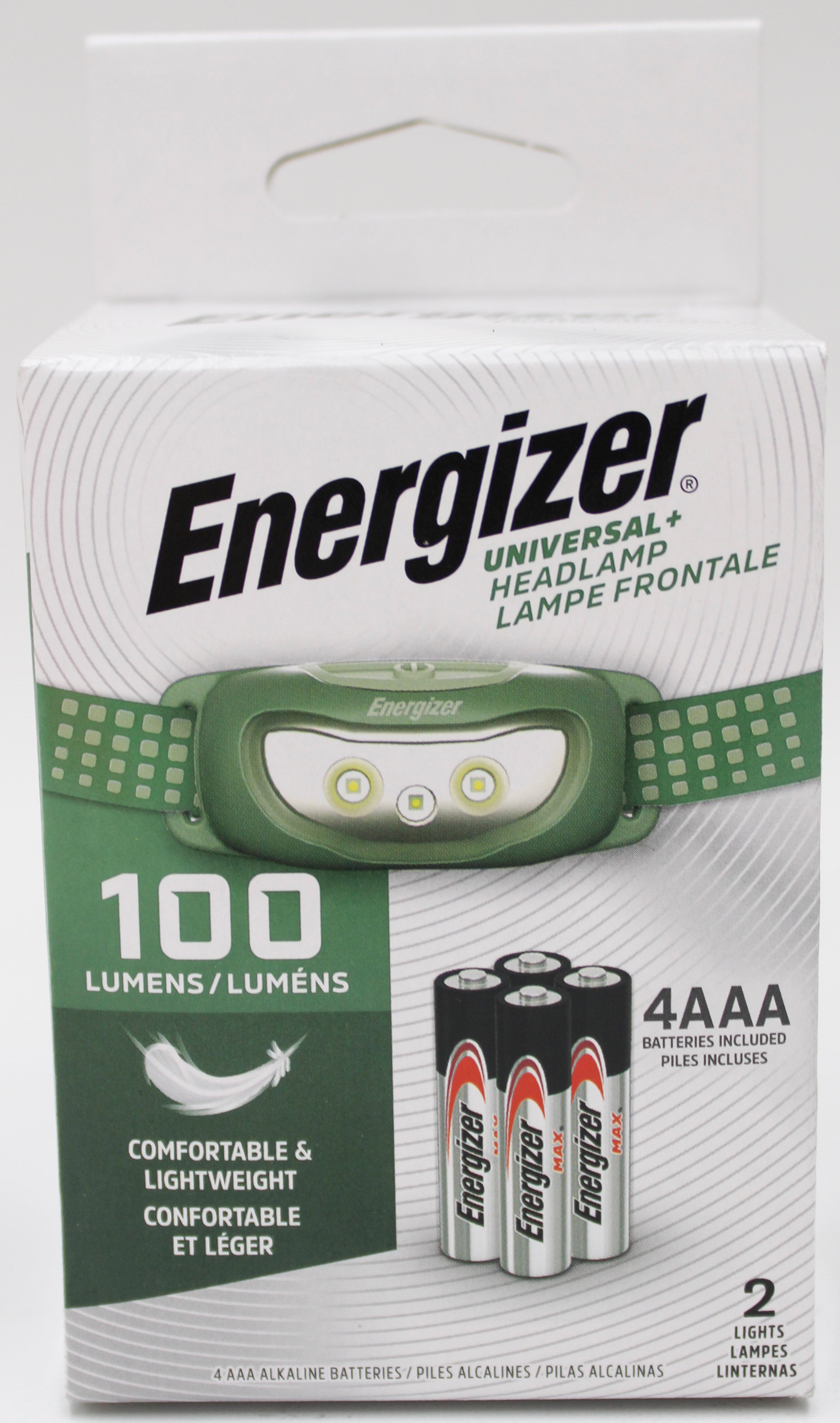 ENERGIZER UNIVERSAL LED HEADLAMPS 2 PACK BATTERIES INCLUDED