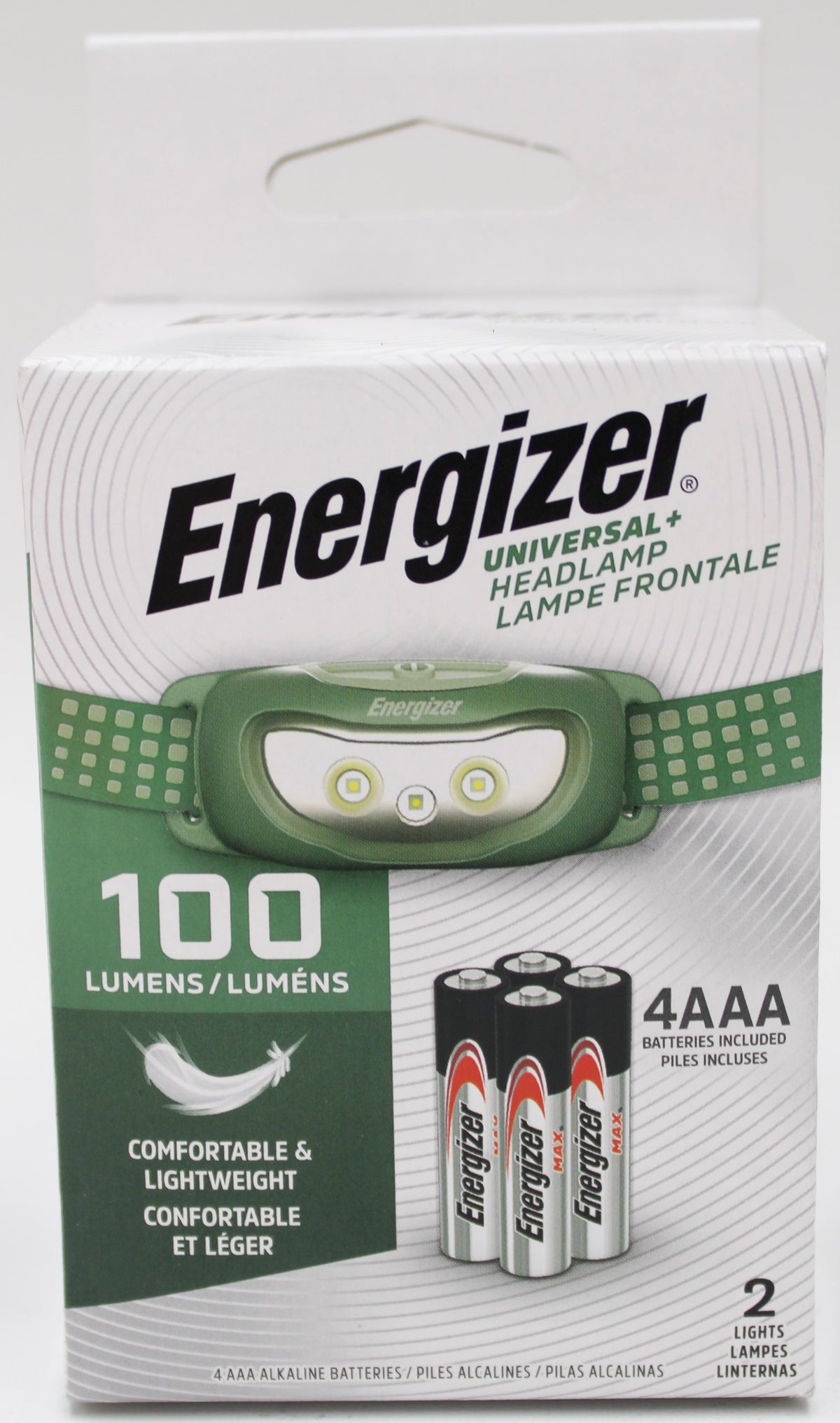 ENERGIZER UNIVERSAL LED HEADLAMPS 2 PACK BATTERIES INCLUDED