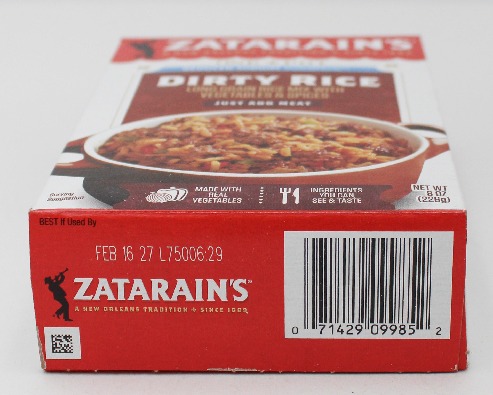 ZATARAIN REDUCED SODIUM DIRTY RICE MIX 8 Oz BB 9/22/26