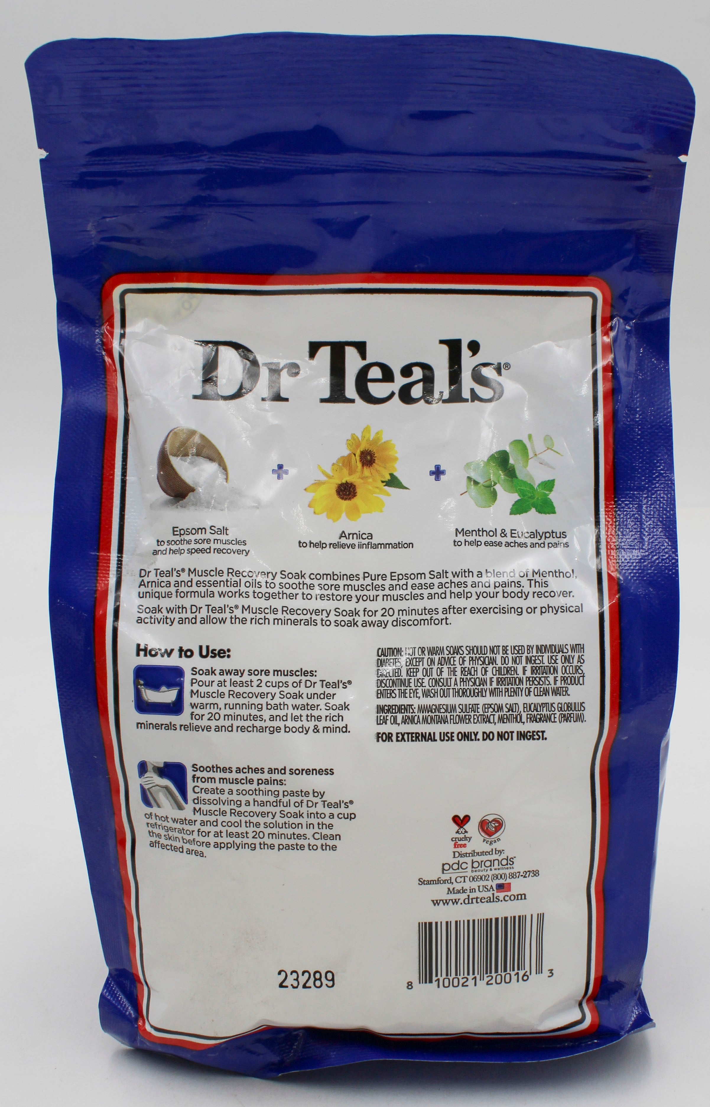 SP DR TEAL'S PURE EPSOM SALT 2.5 lbs WITH ARNICA,MENTHOL & EUCALYPTUS NI