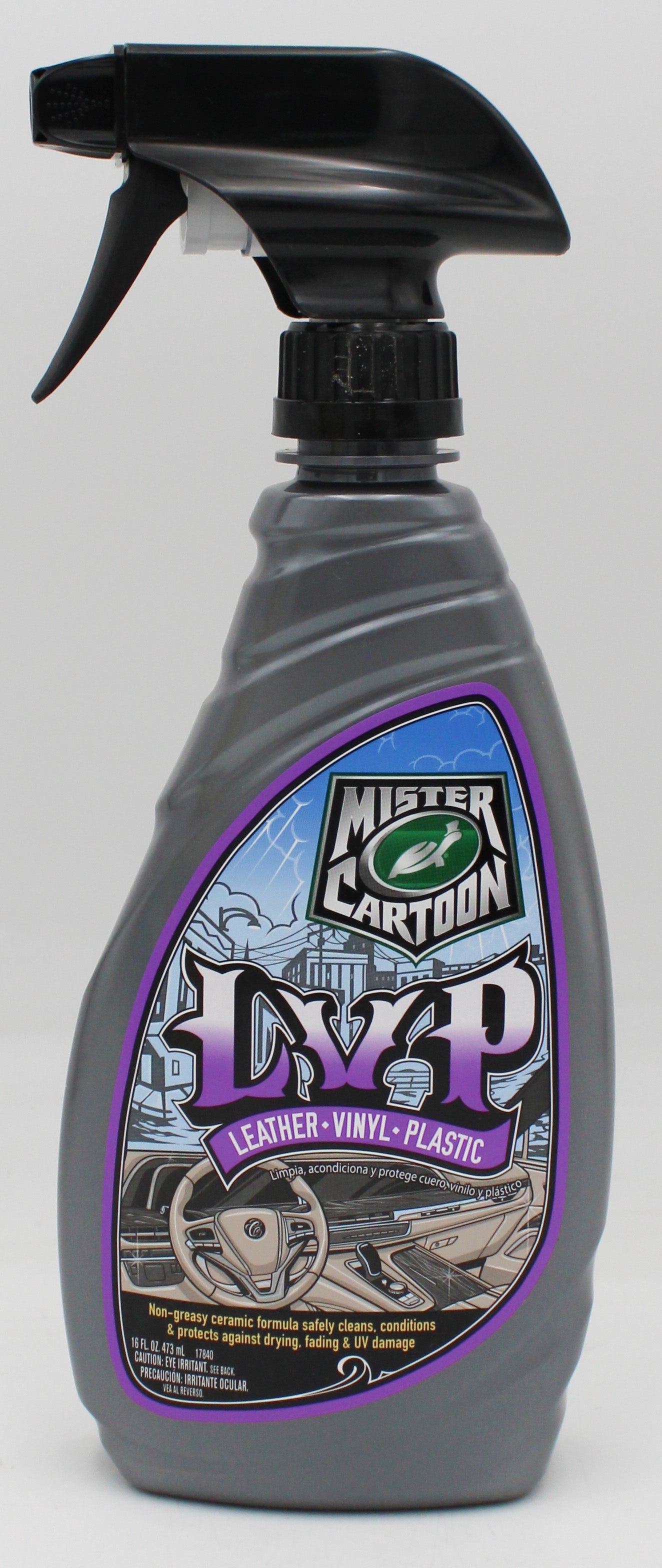 SP TURTLE WAX MISTER CARTOON LVP LEATHER-VINYL-PLASTIC 16oz
