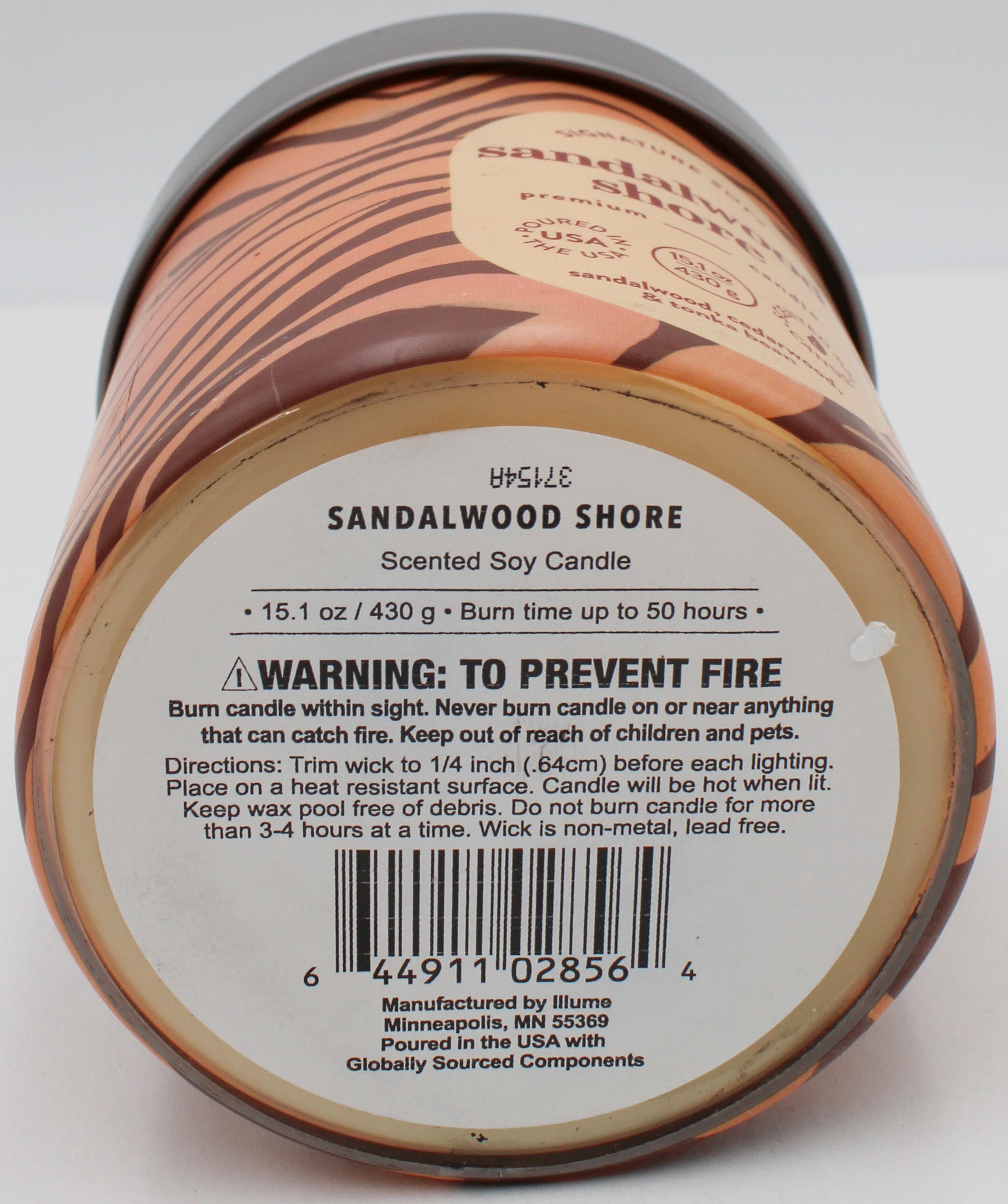 SIGNATURE SOY JAR CANDLE SANDALWOOD SHORE 15.1oz