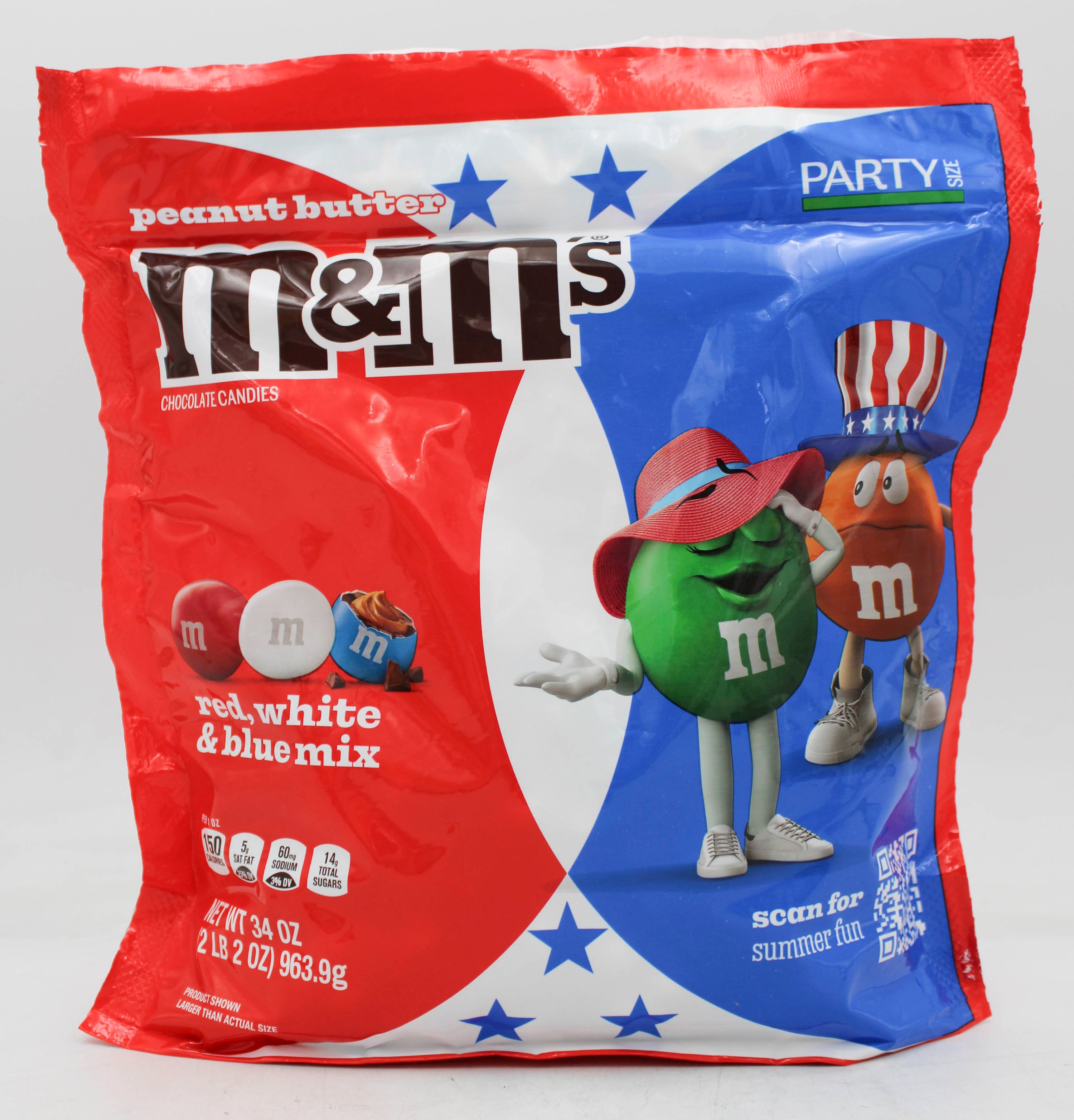 M&M'S PEANUT BUTTER CHOCOLATE CANDY 34 Oz BB 1/31/26