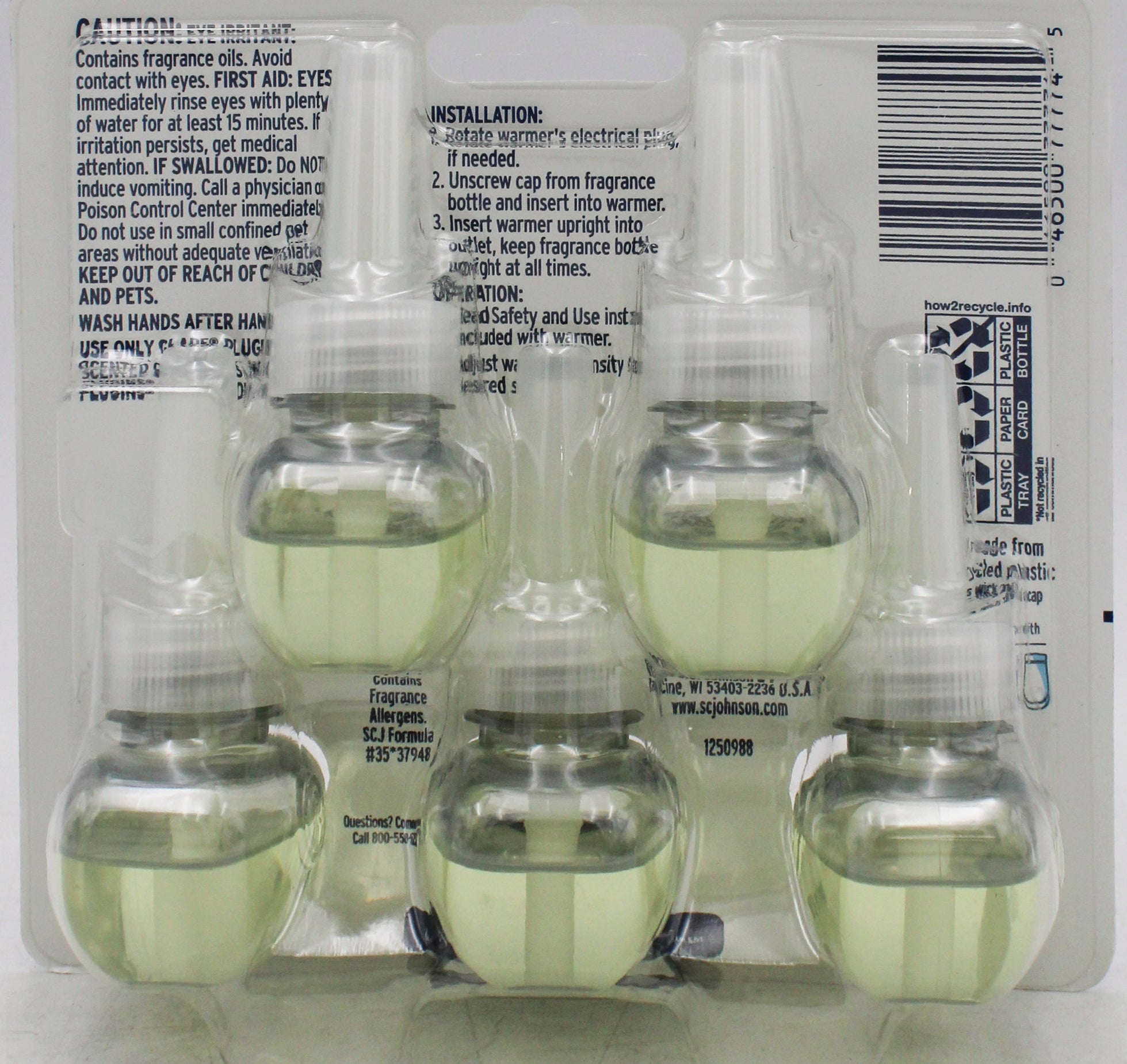 SP GLADE PISO CLEAN LINEN OIL REFIL 5CT 3.35oz