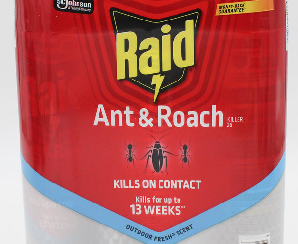SP PEST2025 RAID ANT & ROACH 3CT 17.5oz FRESH DISPLAY