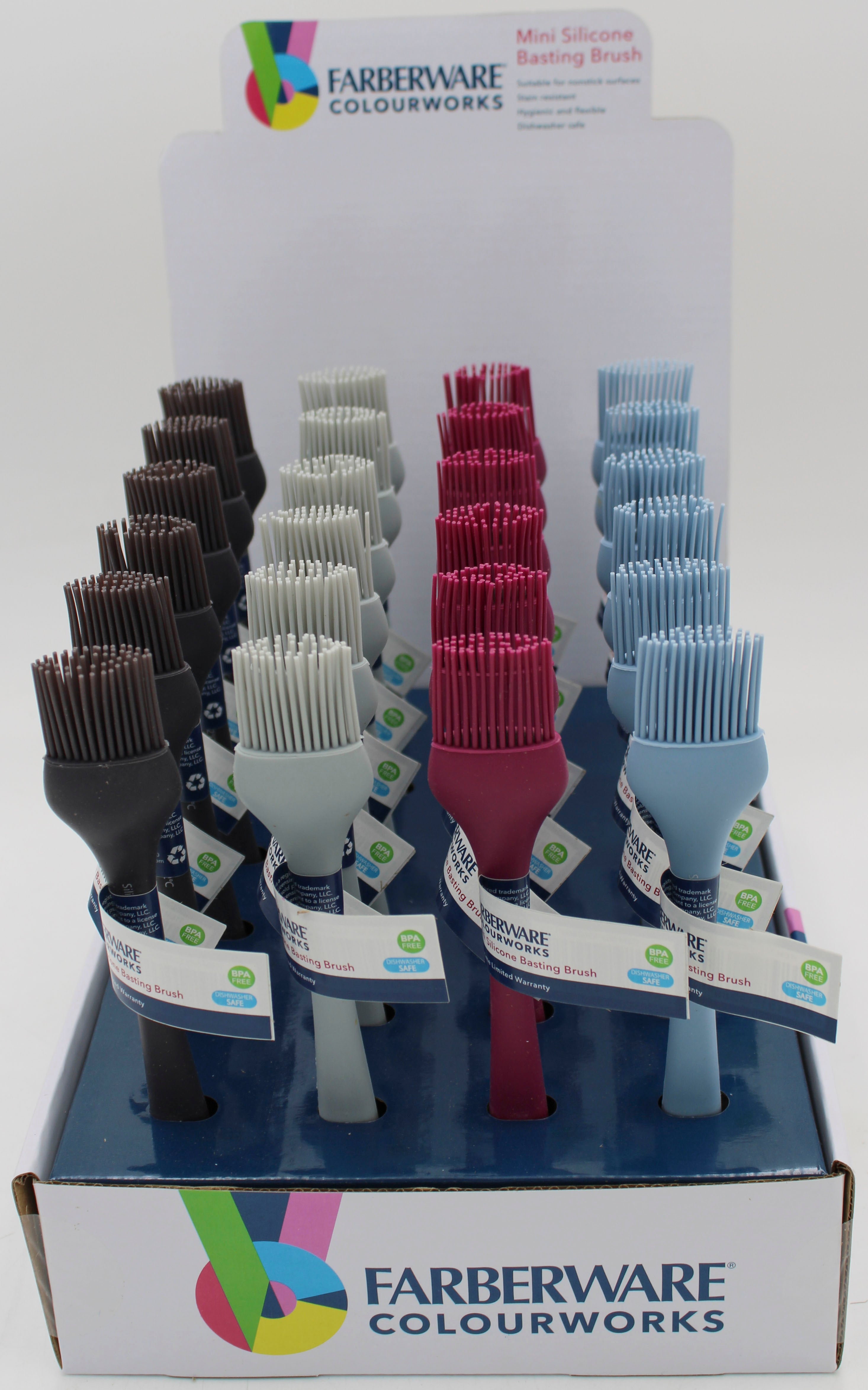 FARBERWARE COLOURWORKS 8 INCH MINI BASTING BRUSH - CDU