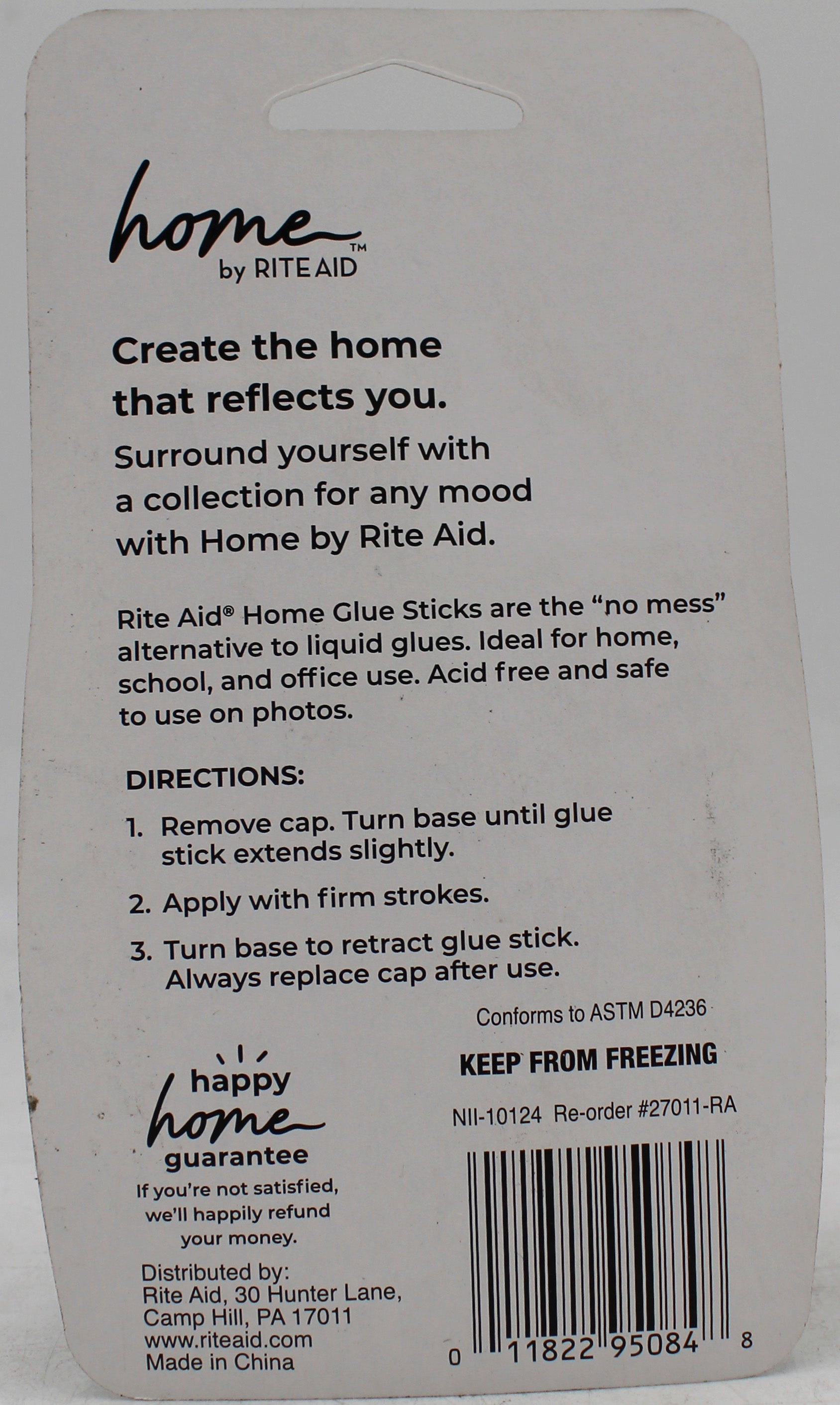 RITE AID 3PK GLUE STICK - 2 CLEAR + 1 BONUS PURPLE