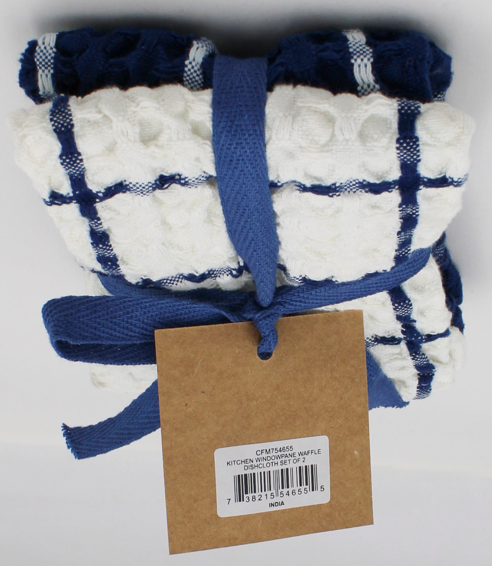 SET OF 2 DISHTOWELS - WAFFLE KITCHEN WINDOW