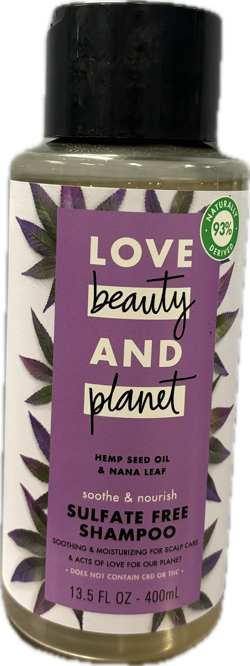 LOVE BEAUTY AND PLANET SHAMPOO HEMP & NANA LEAF 13.5oz